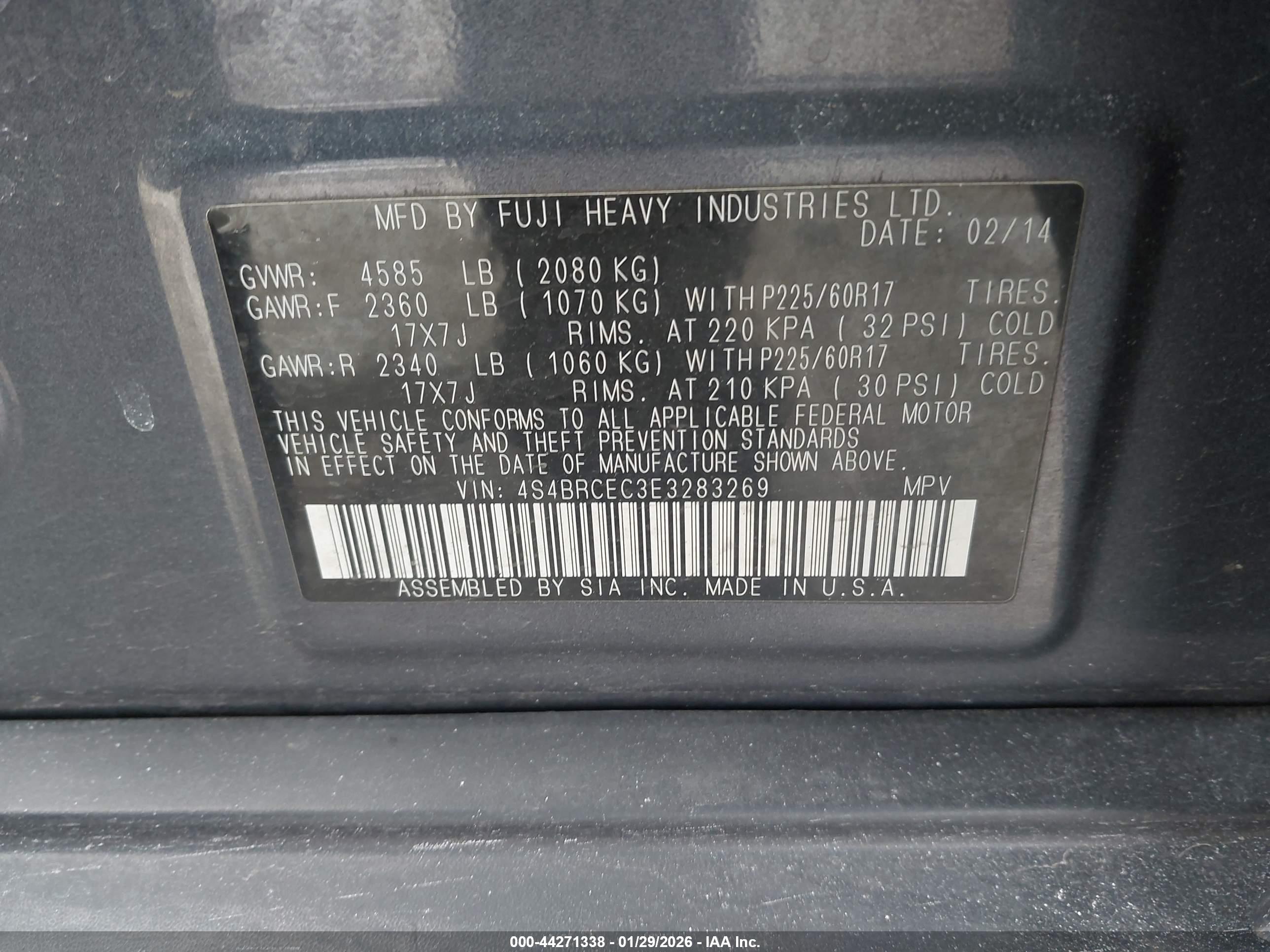 SUBARU OUTBACK image 9