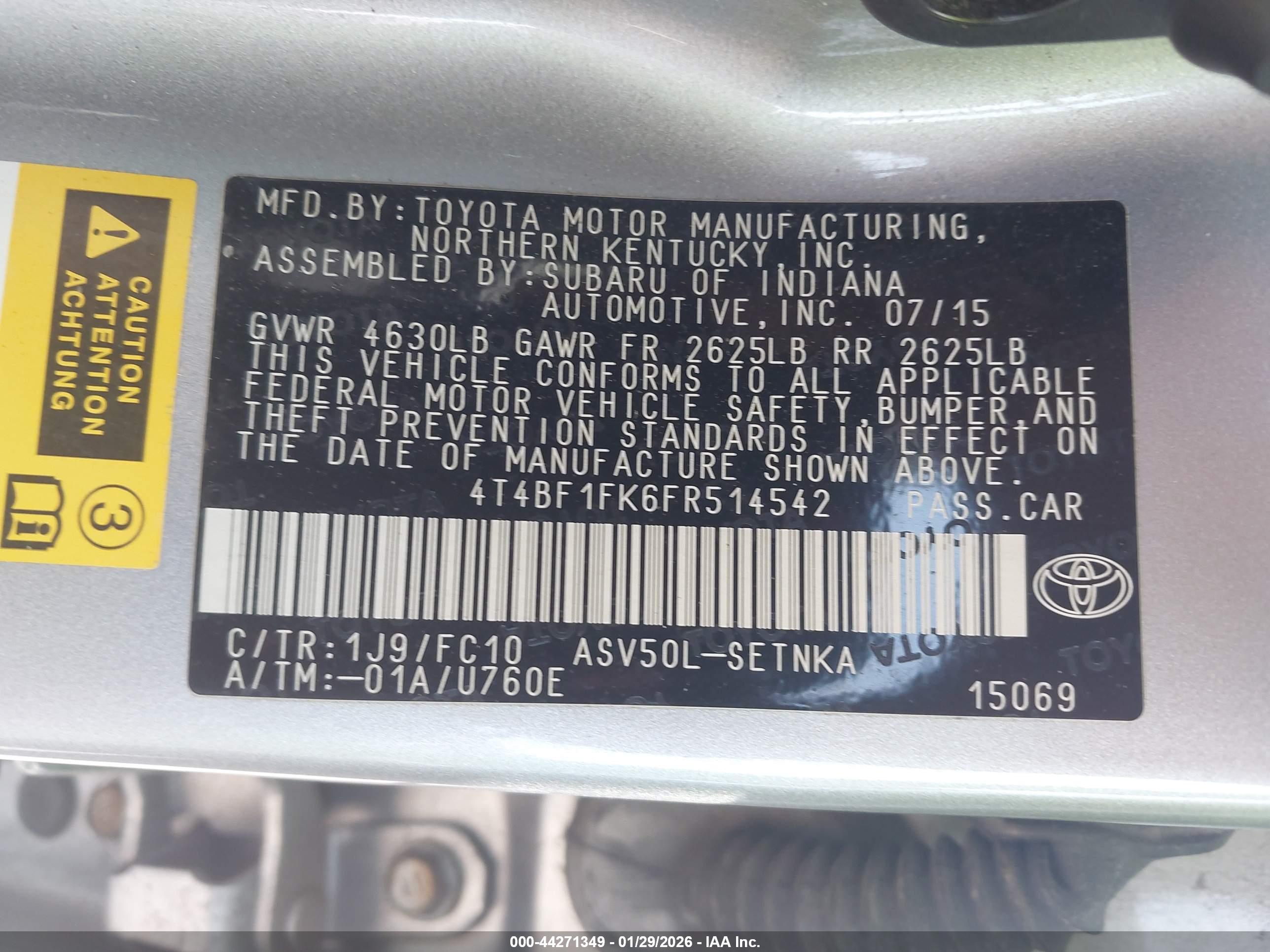 TOYOTA CAMRY image 9
