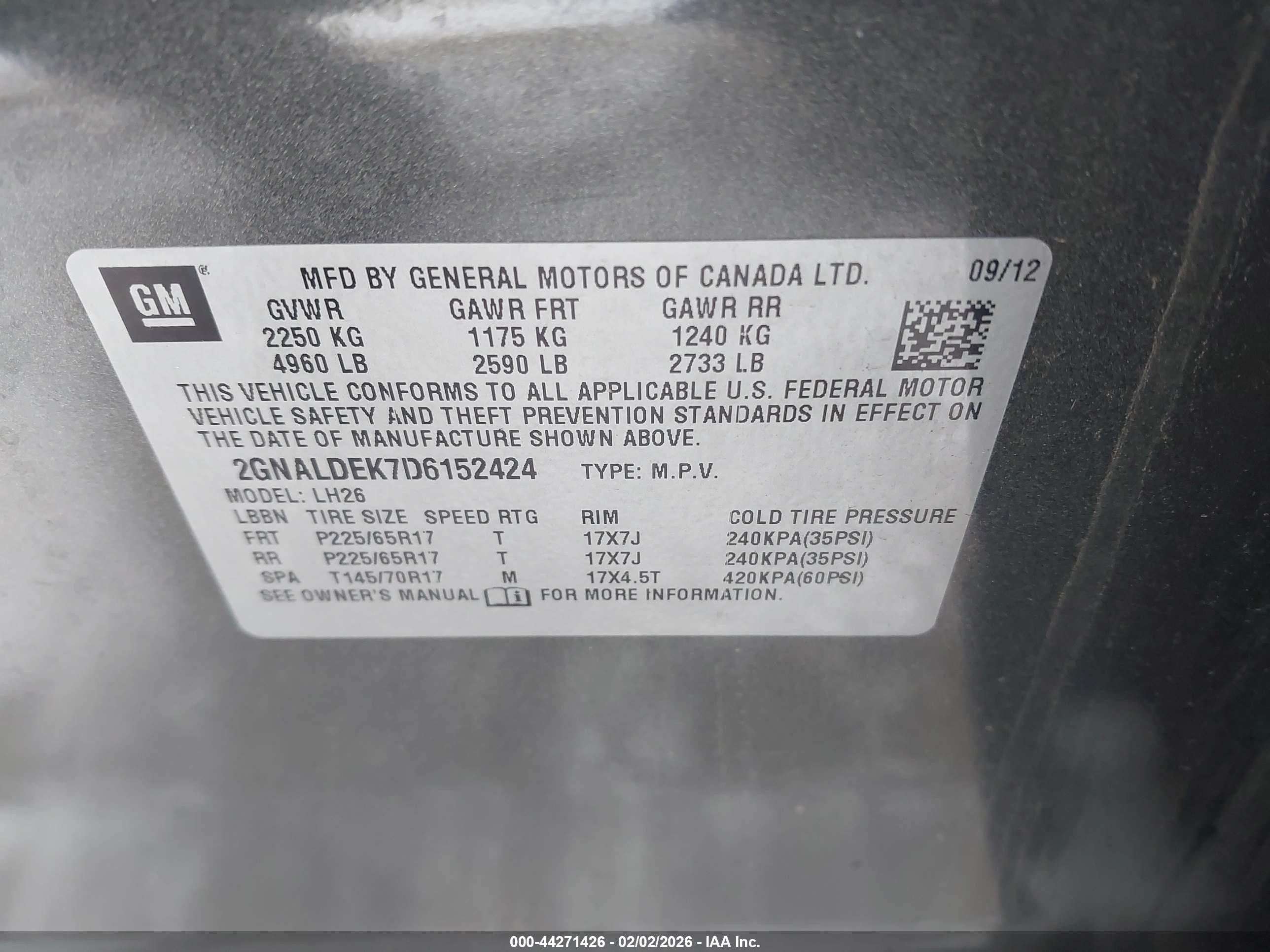 CHEVROLET EQUINOX image 9