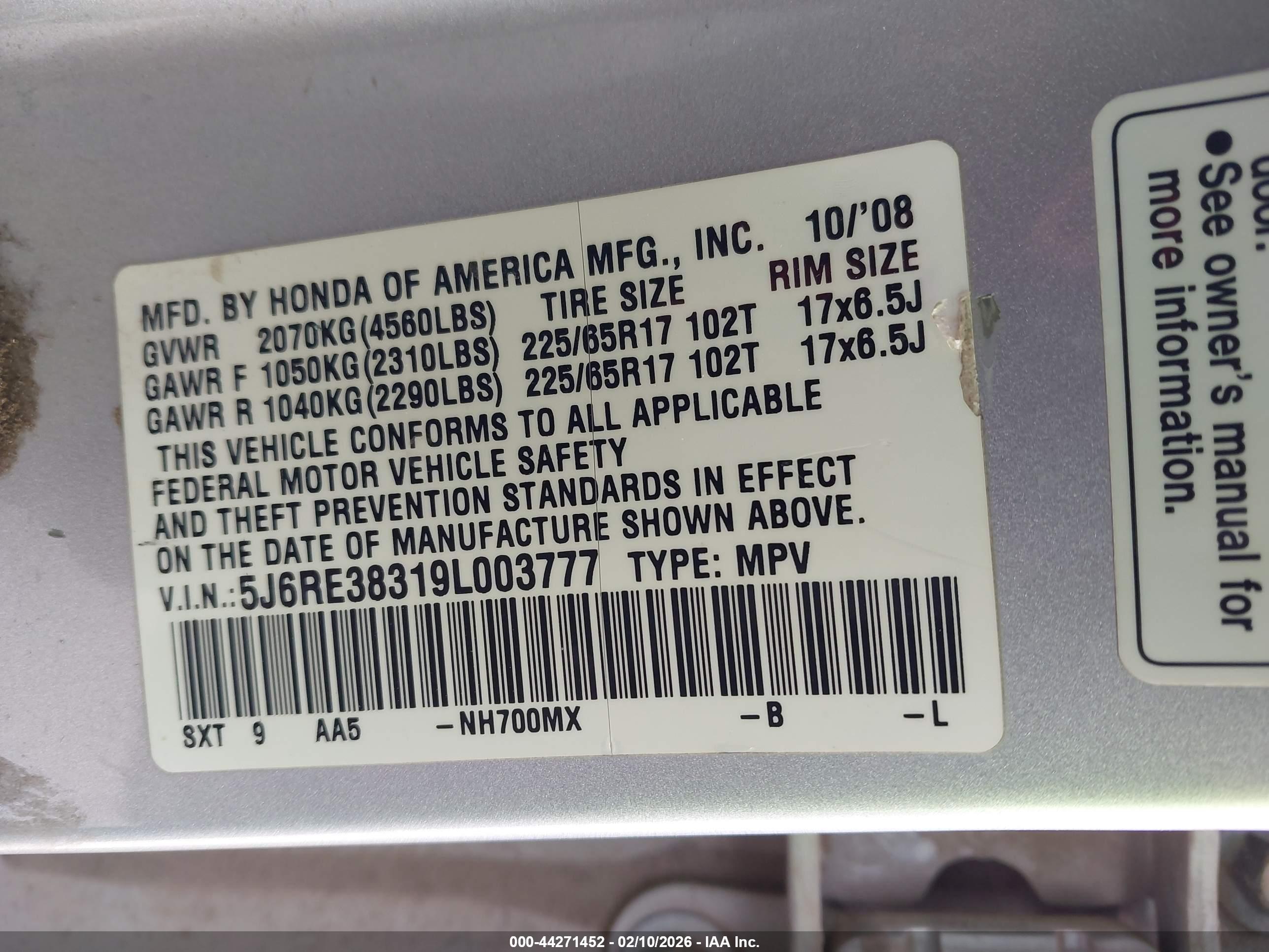 HONDA CR-V image 9