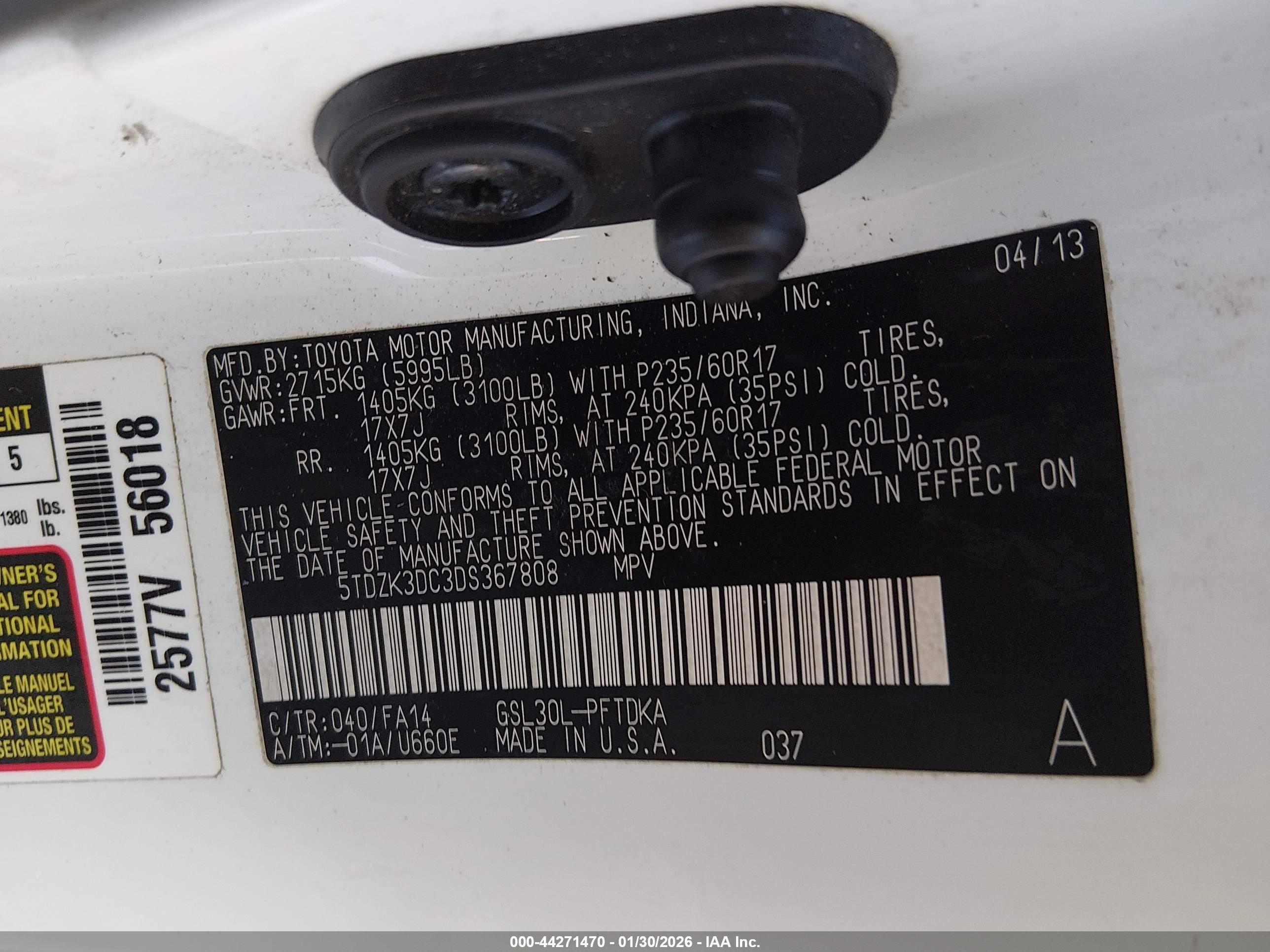 TOYOTA SIENNA image 9