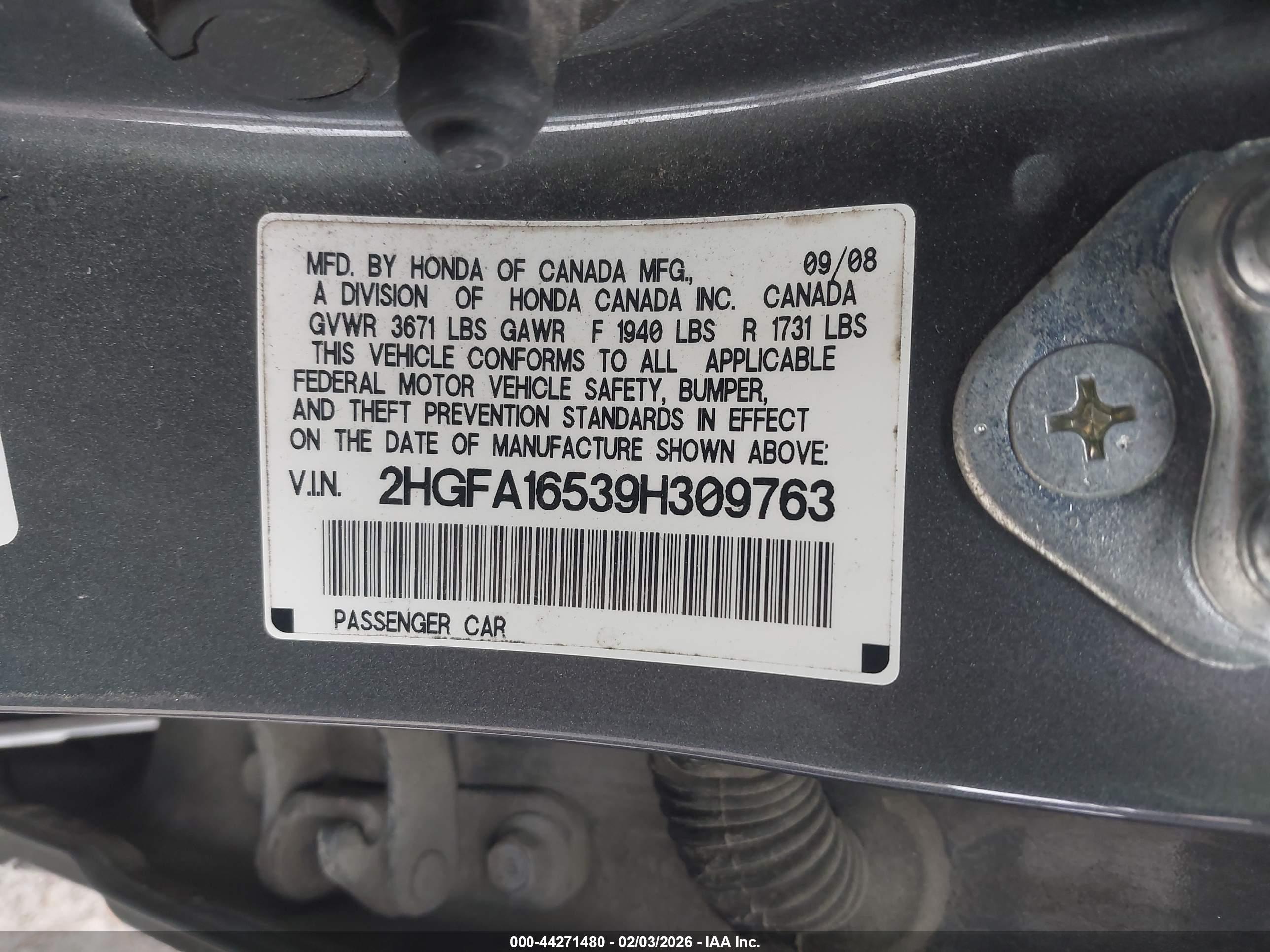 HONDA CIVIC image 9