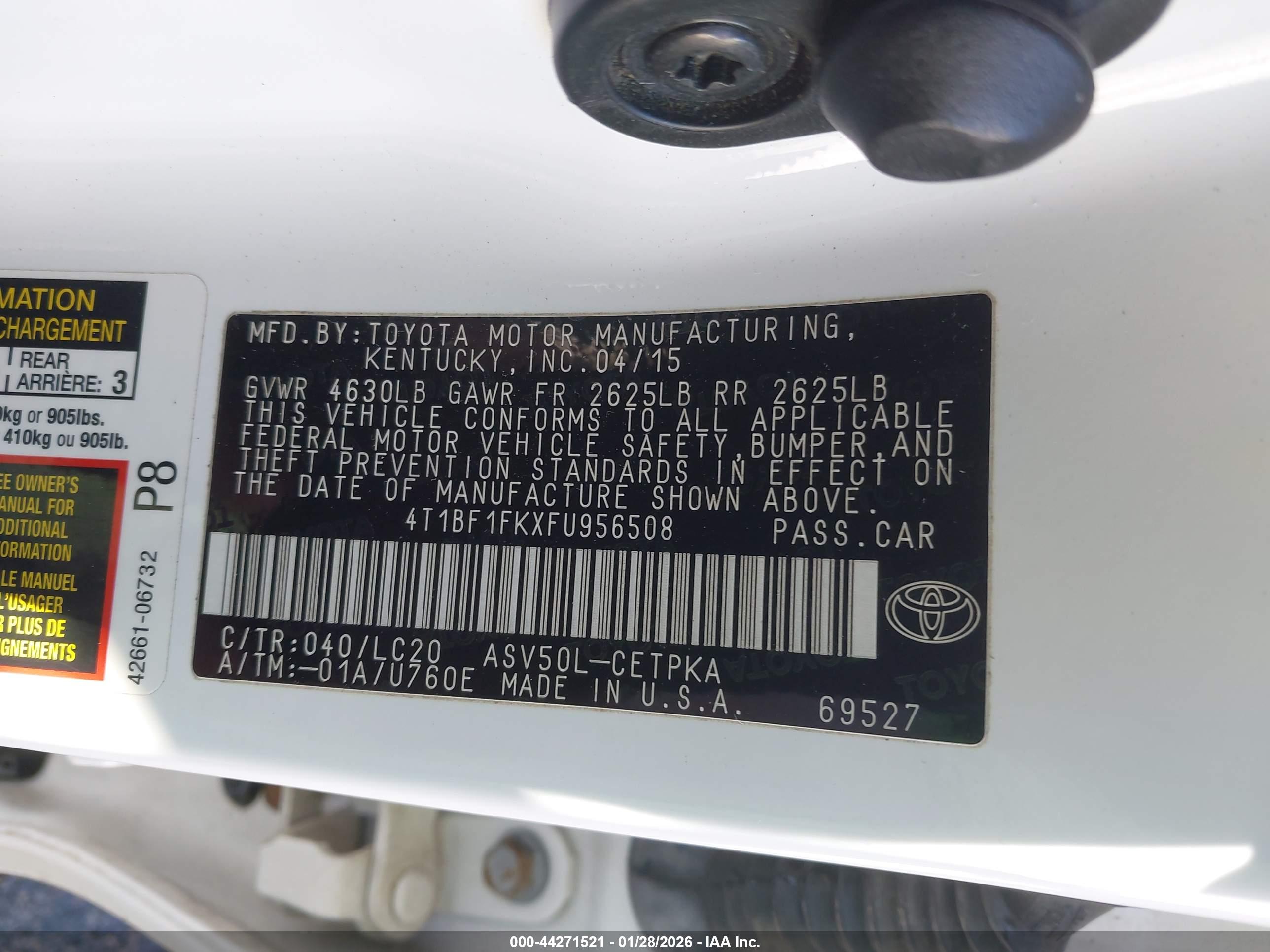 TOYOTA CAMRY image 9