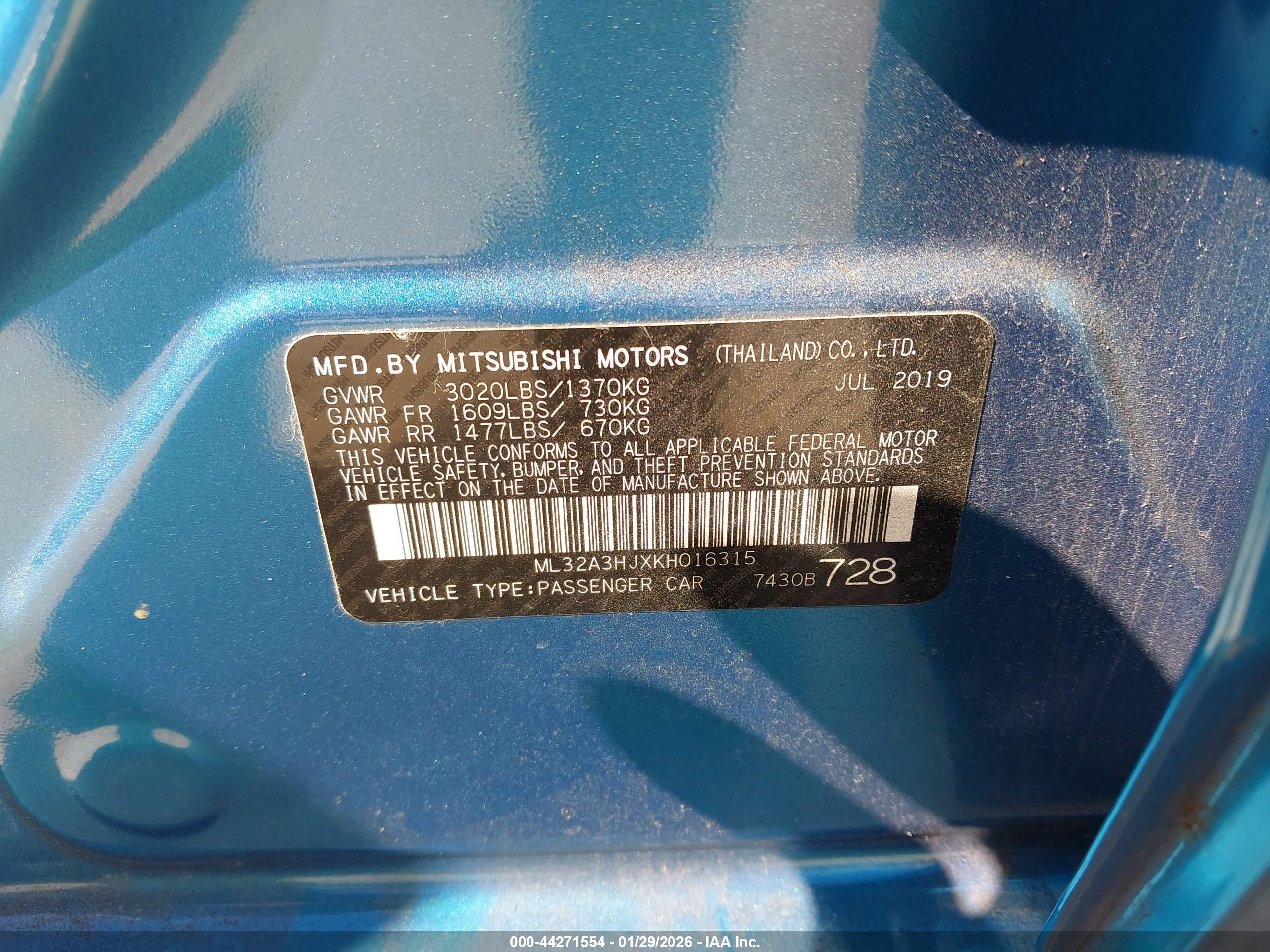 MITSUBISHI MIRAGE image 9