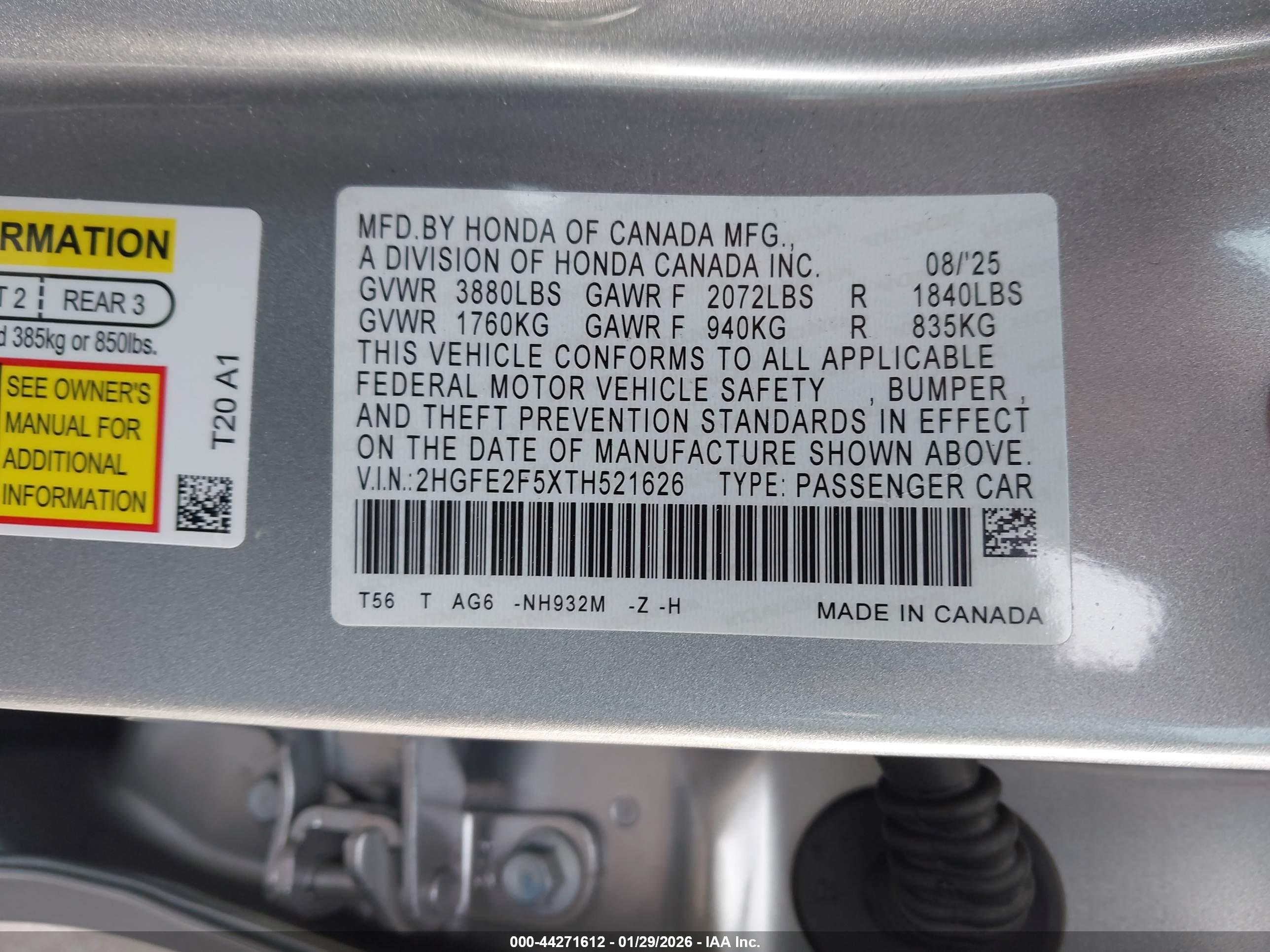HONDA CIVIC image 9