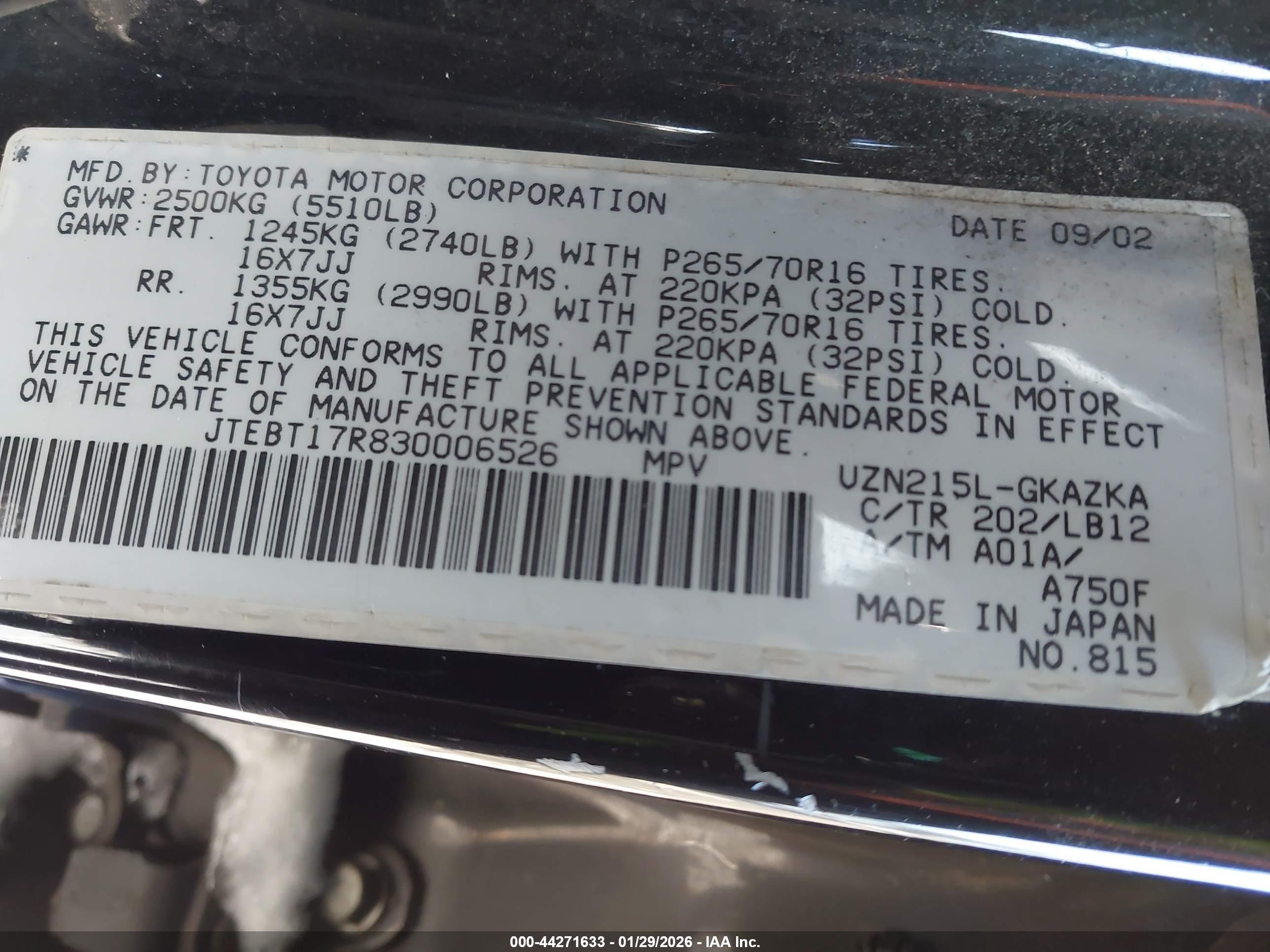 TOYOTA 4RUNNER image 9