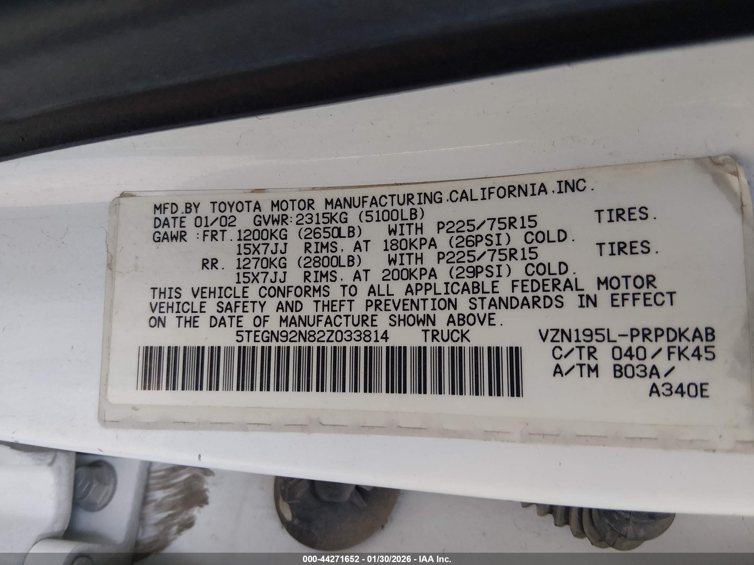 TOYOTA TACOMA image 9