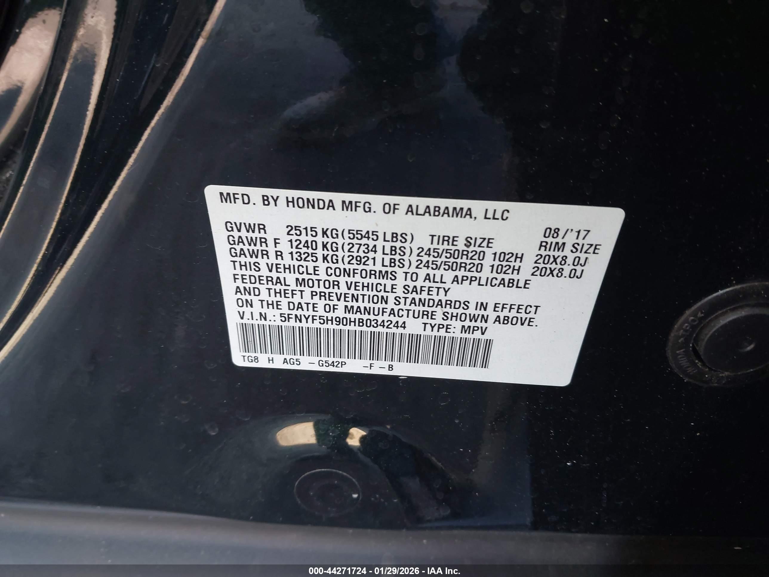 HONDA PILOT image 9