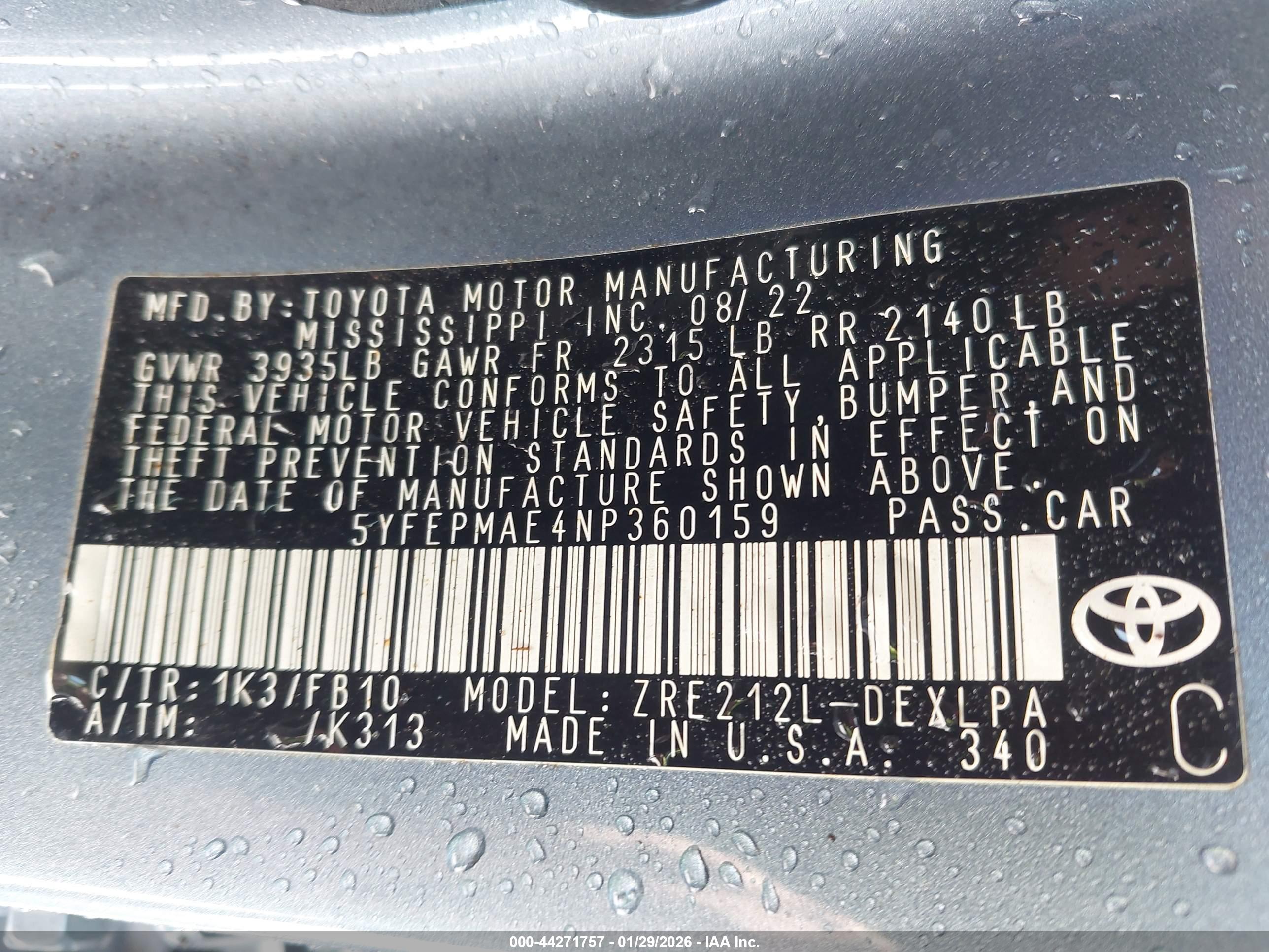 TOYOTA COROLLA image 9
