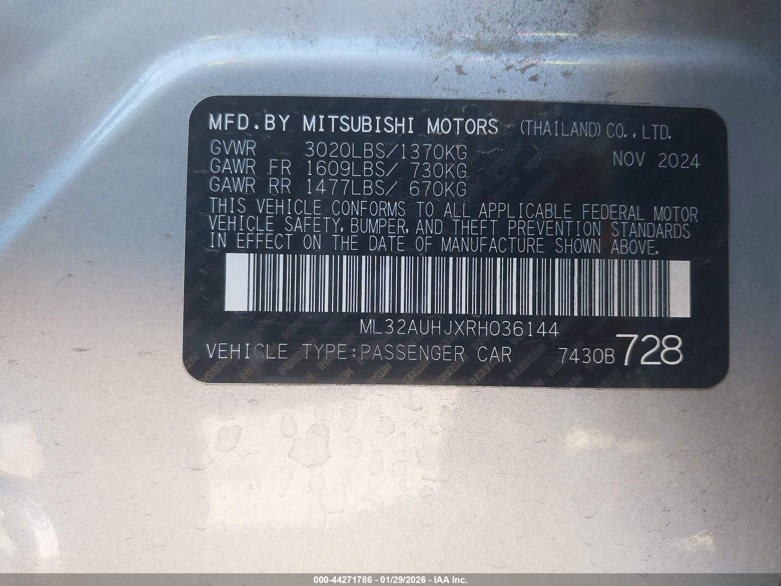 MITSUBISHI MIRAGE image 9