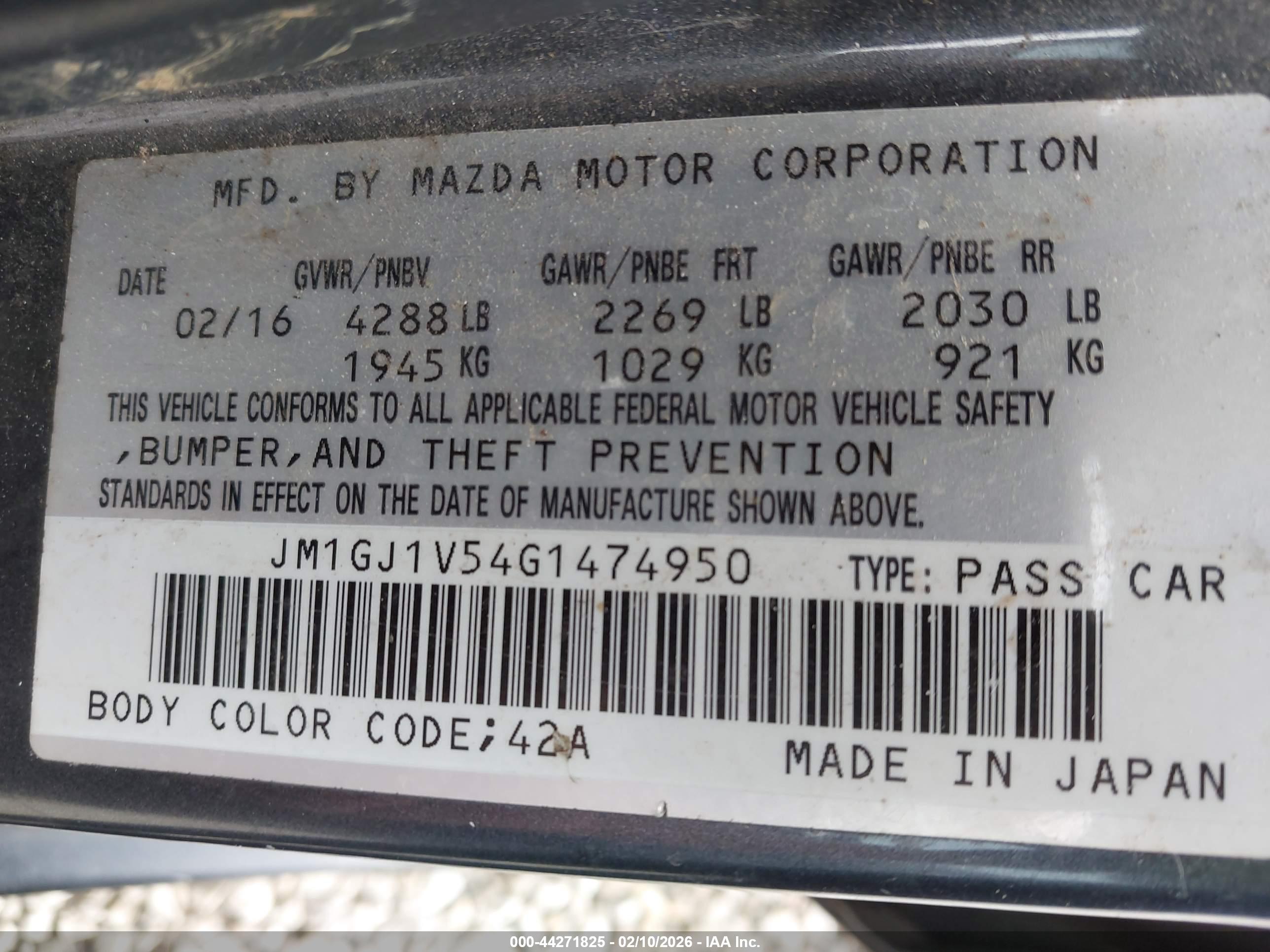 MAZDA MAZDA6 image 9