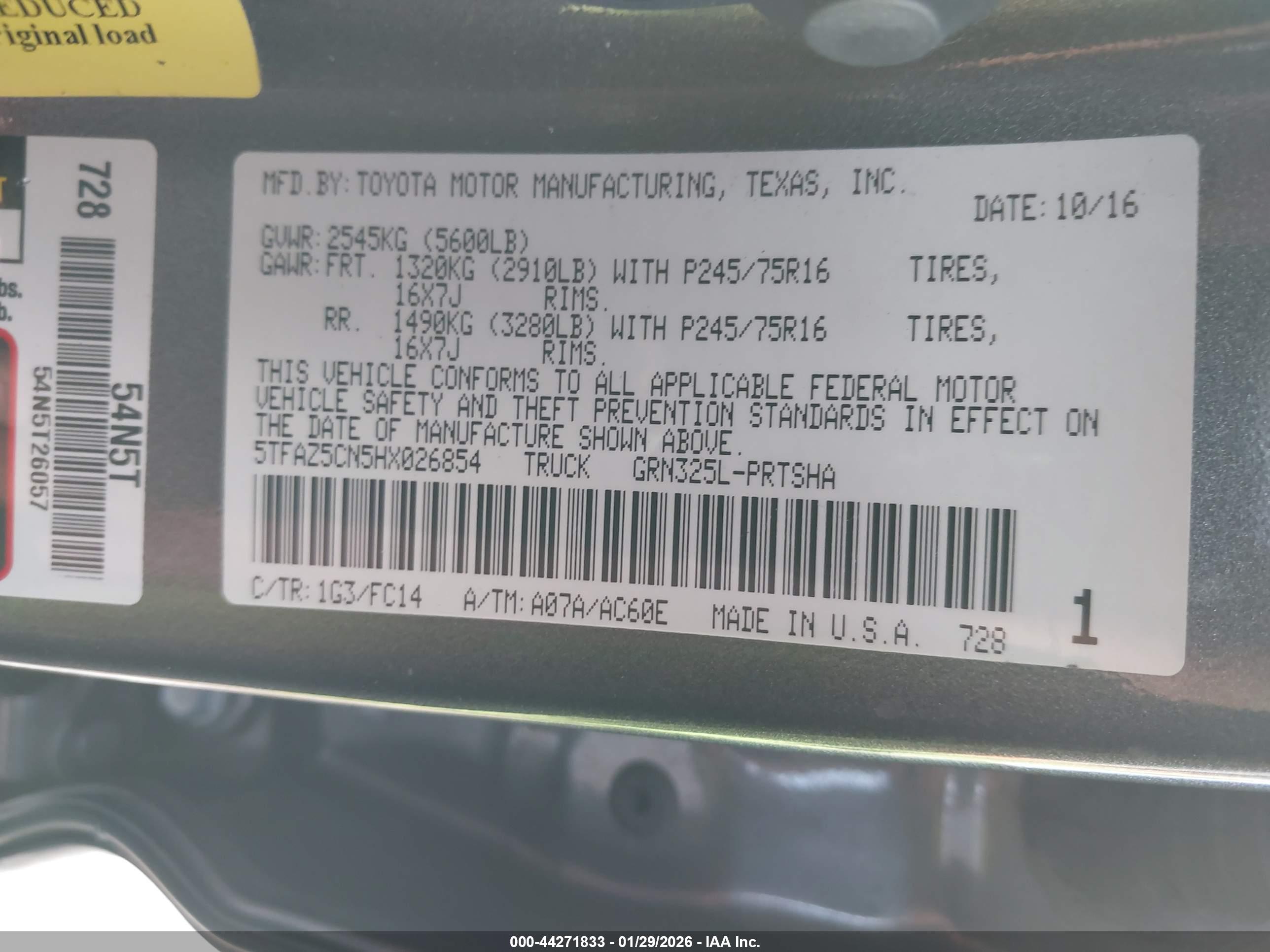 TOYOTA TACOMA image 9