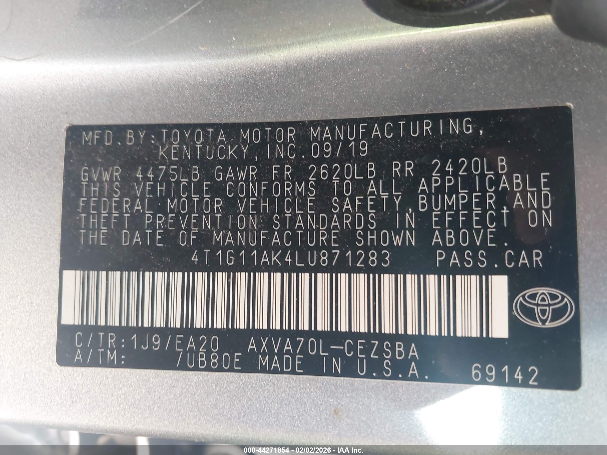 TOYOTA CAMRY image 9