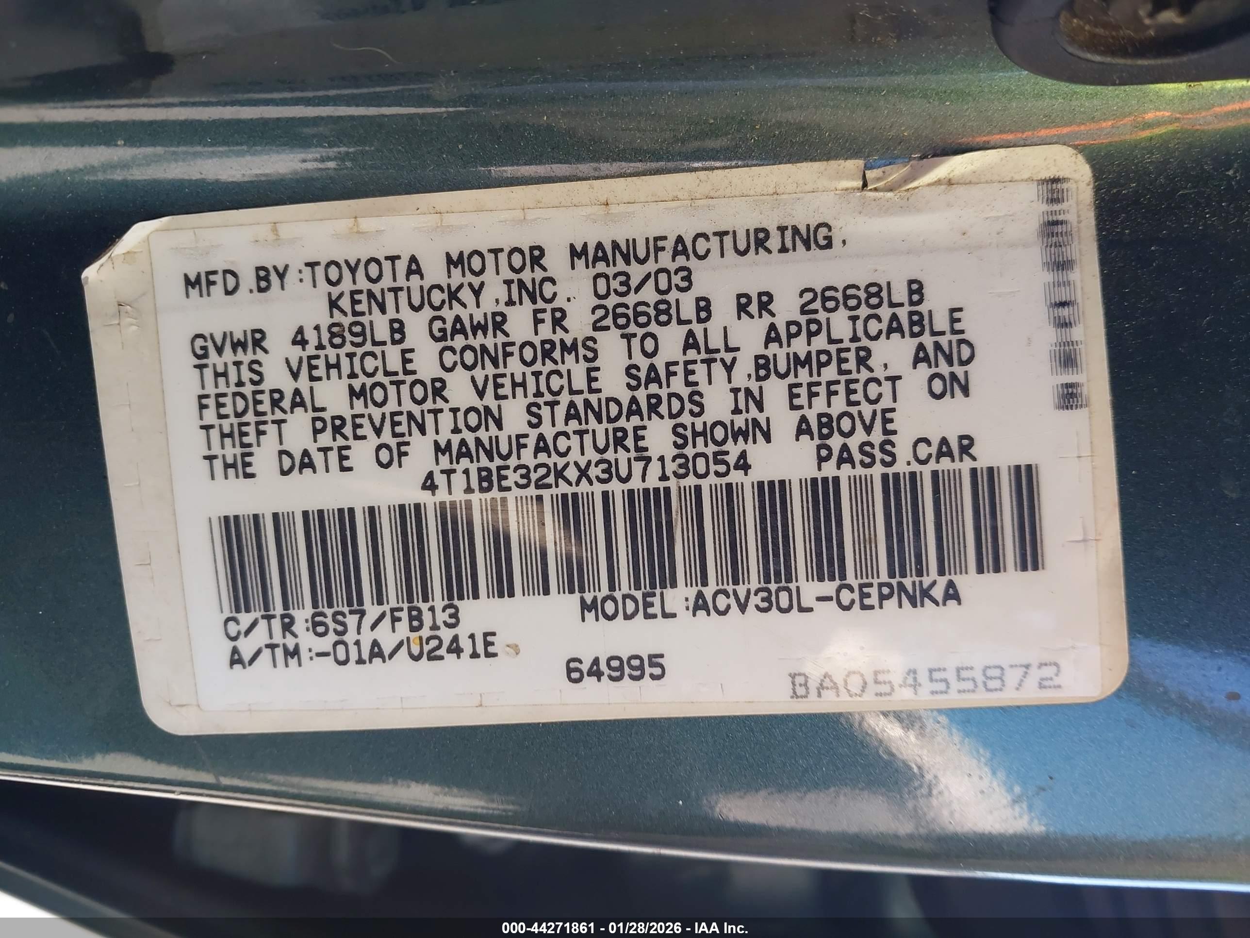 TOYOTA CAMRY image 9