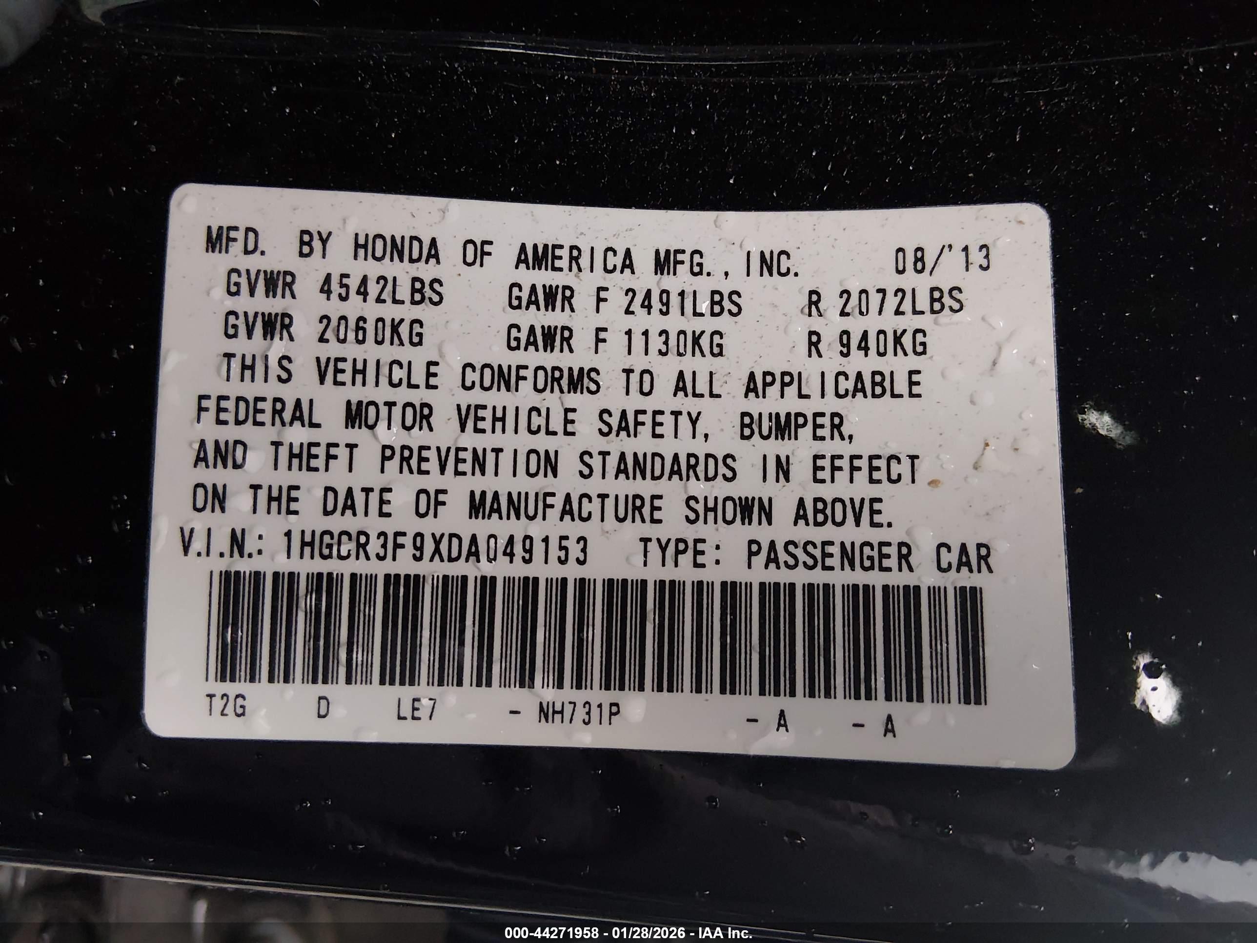 HONDA ACCORD image 9