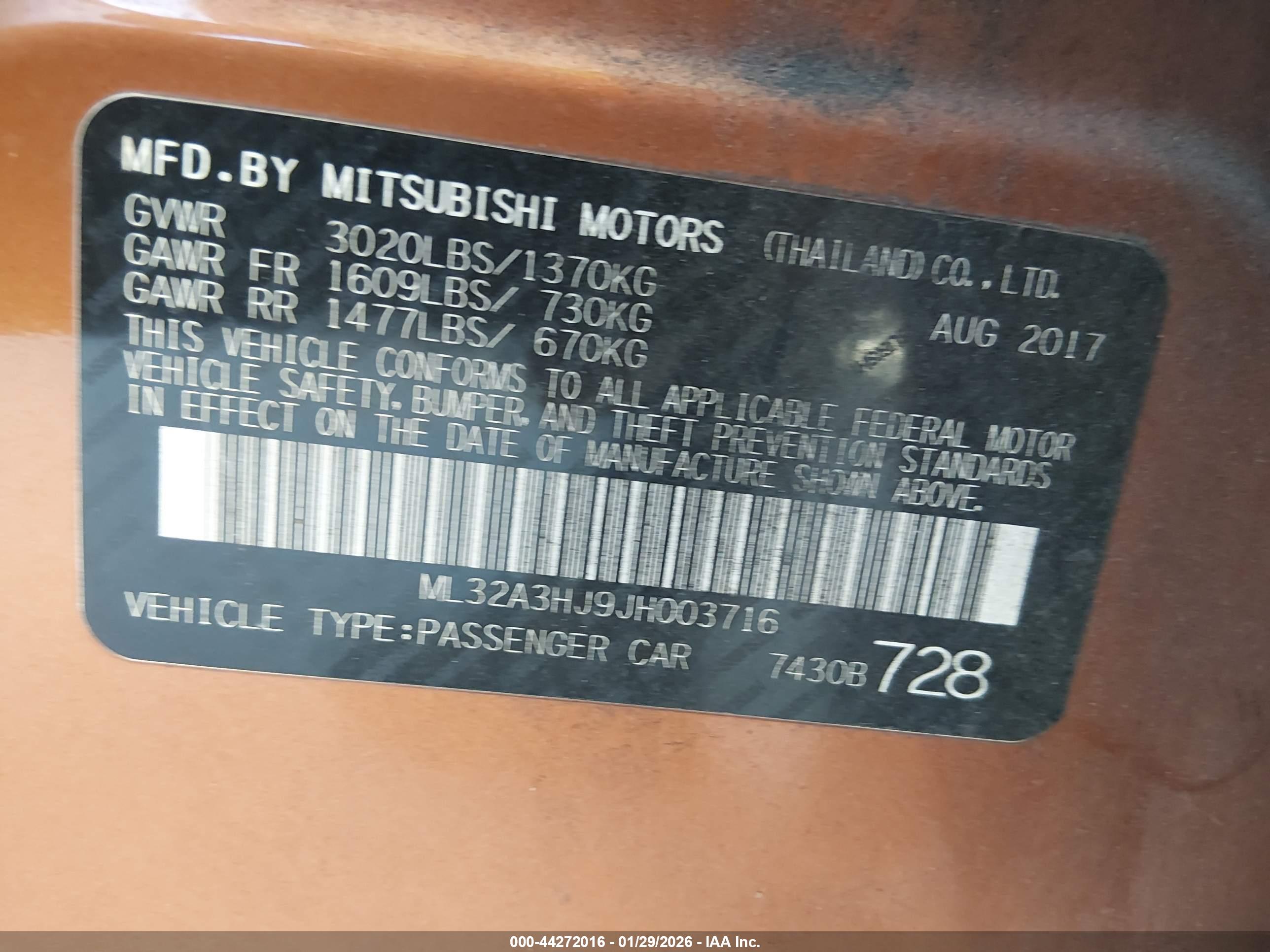 MITSUBISHI MIRAGE image 9