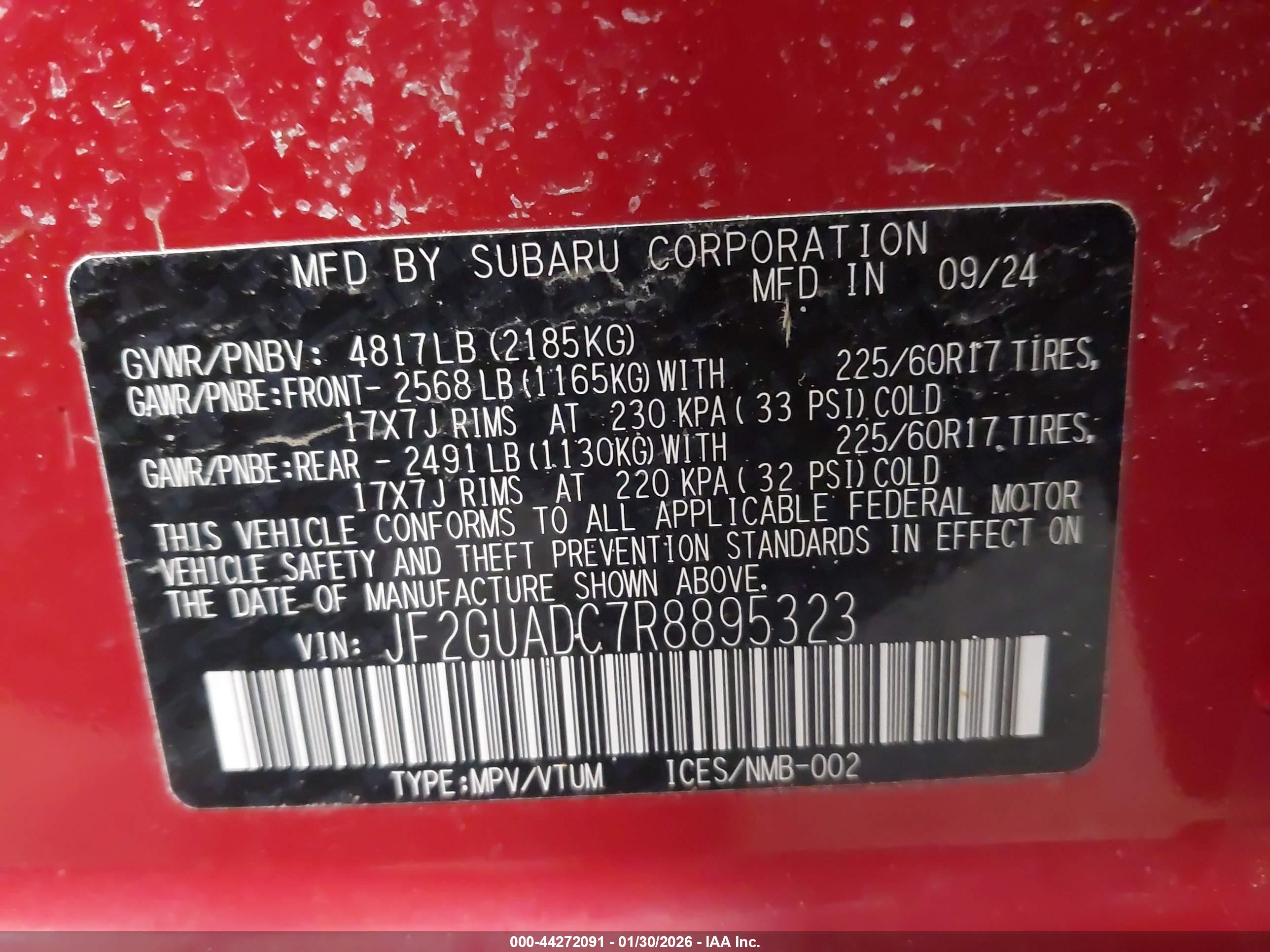 SUBARU CROSSTREK image 9