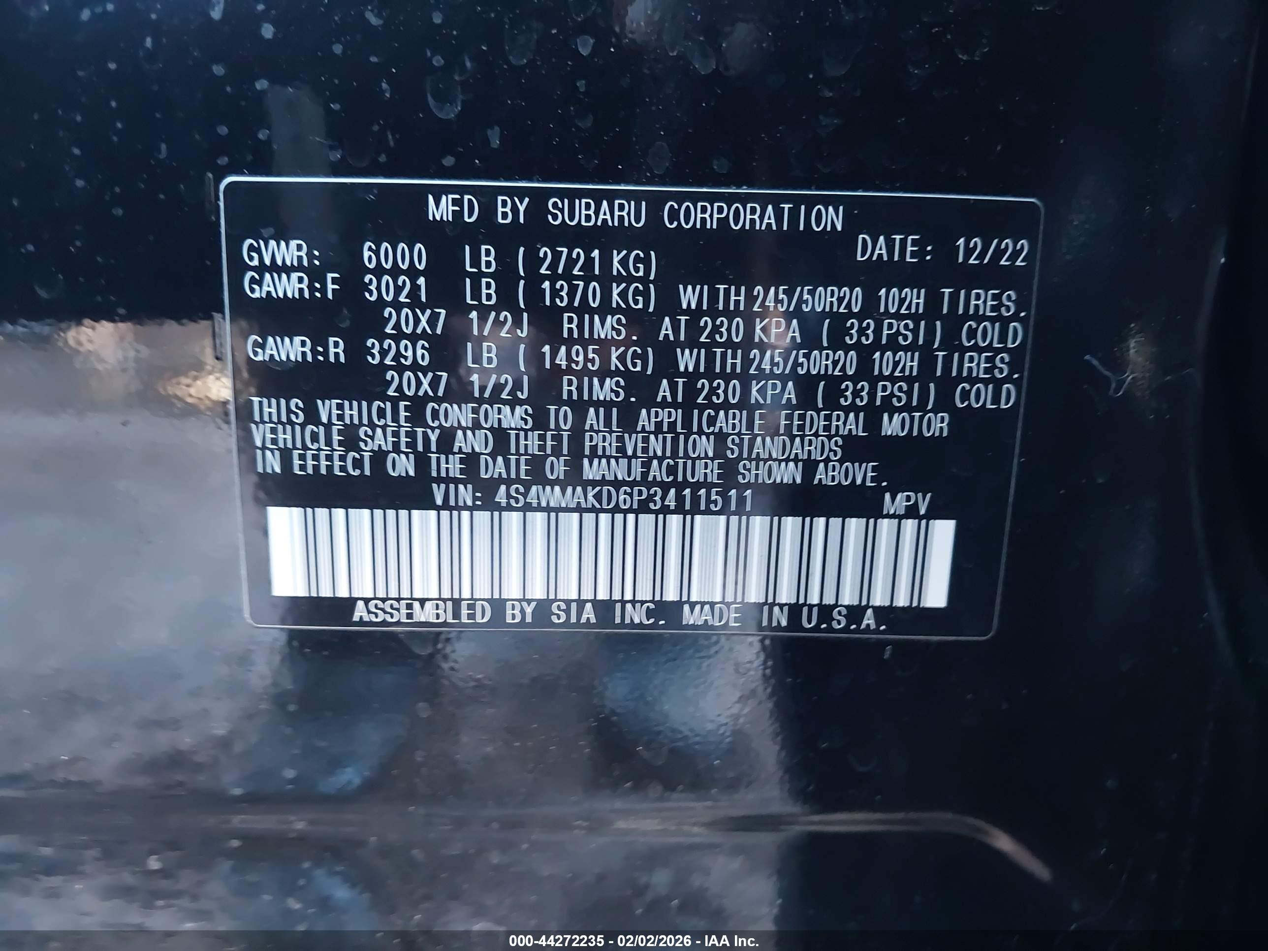 SUBARU ASCENT image 9