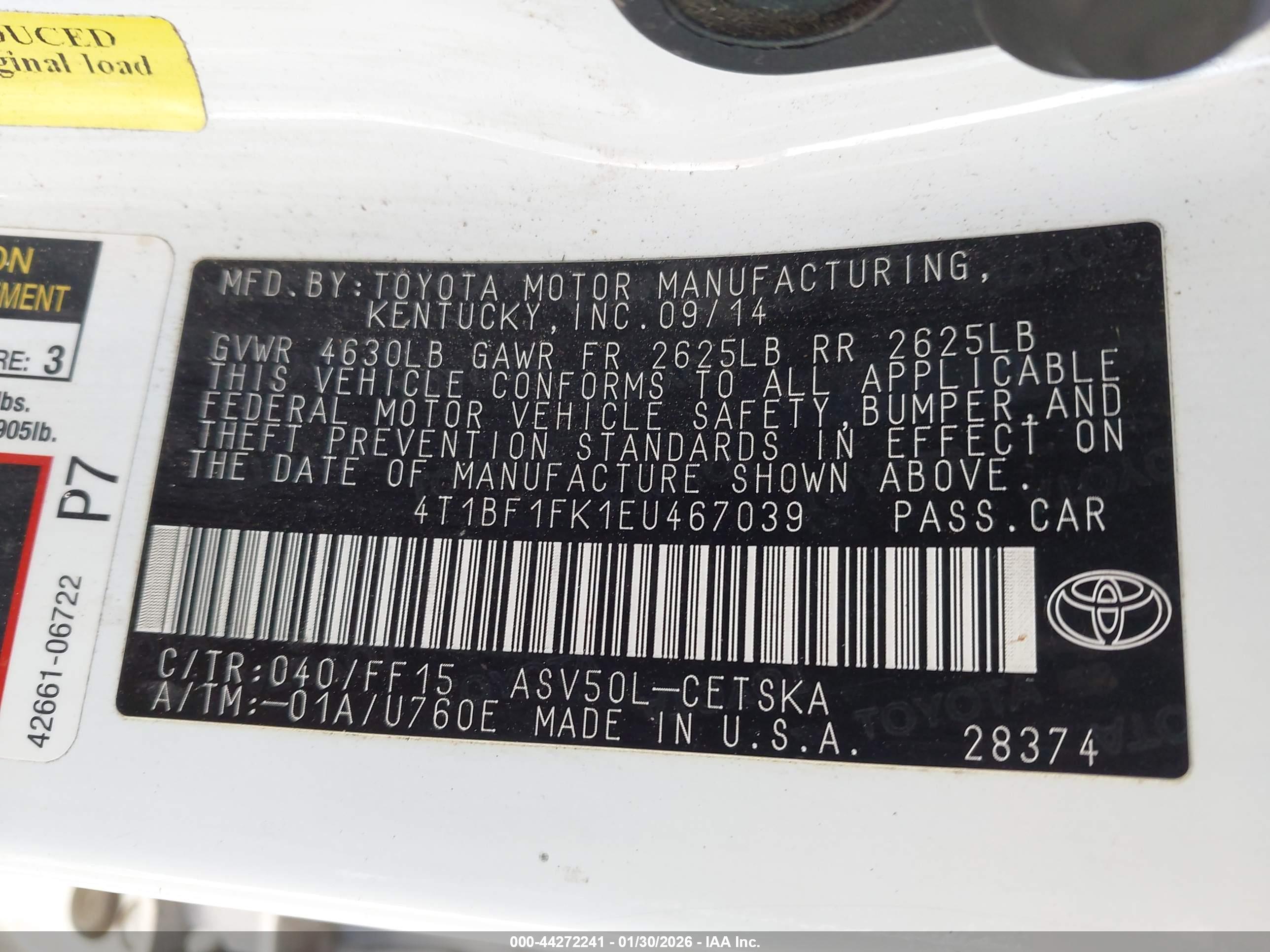 TOYOTA CAMRY image 9