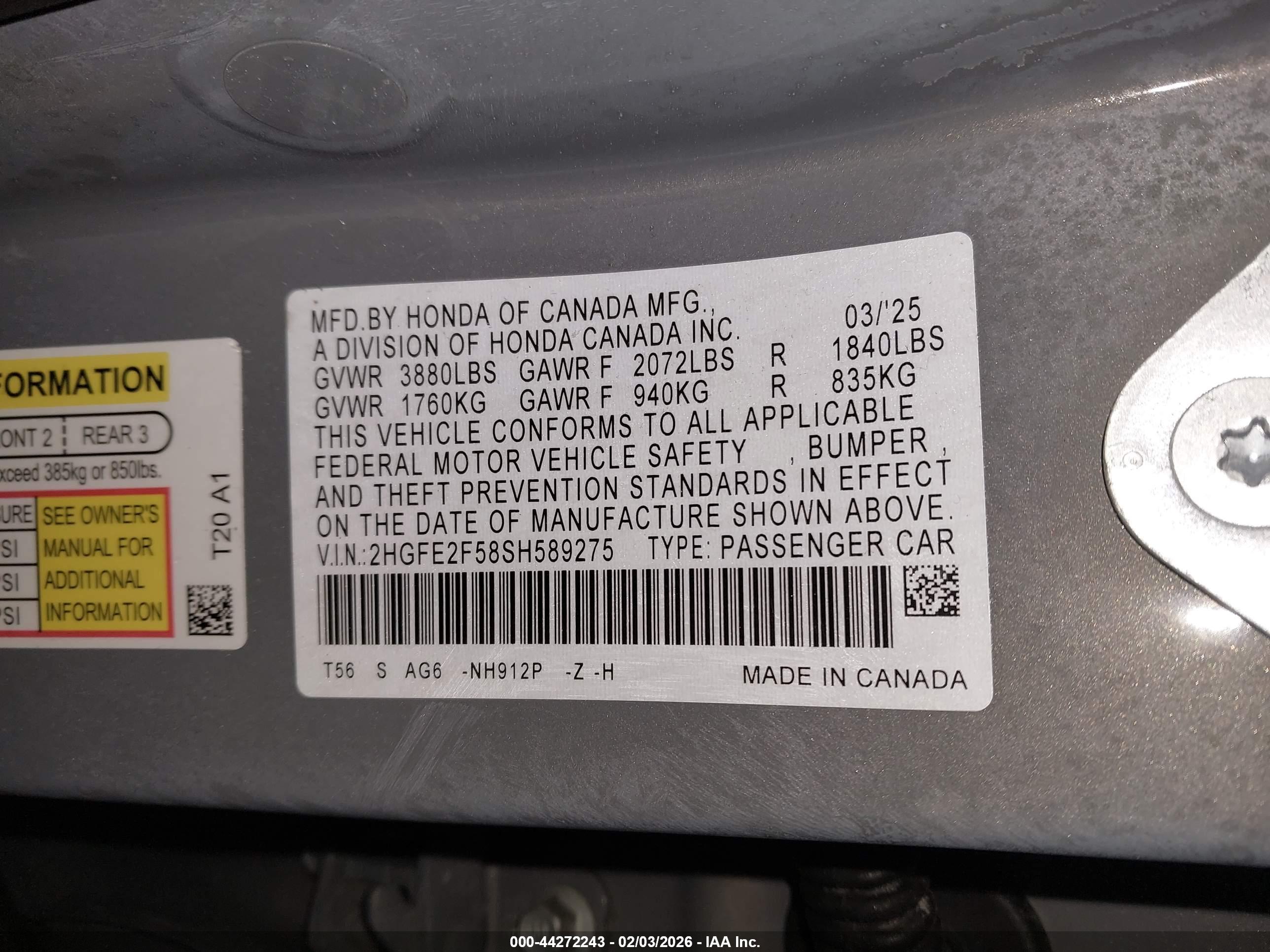 HONDA CIVIC image 9