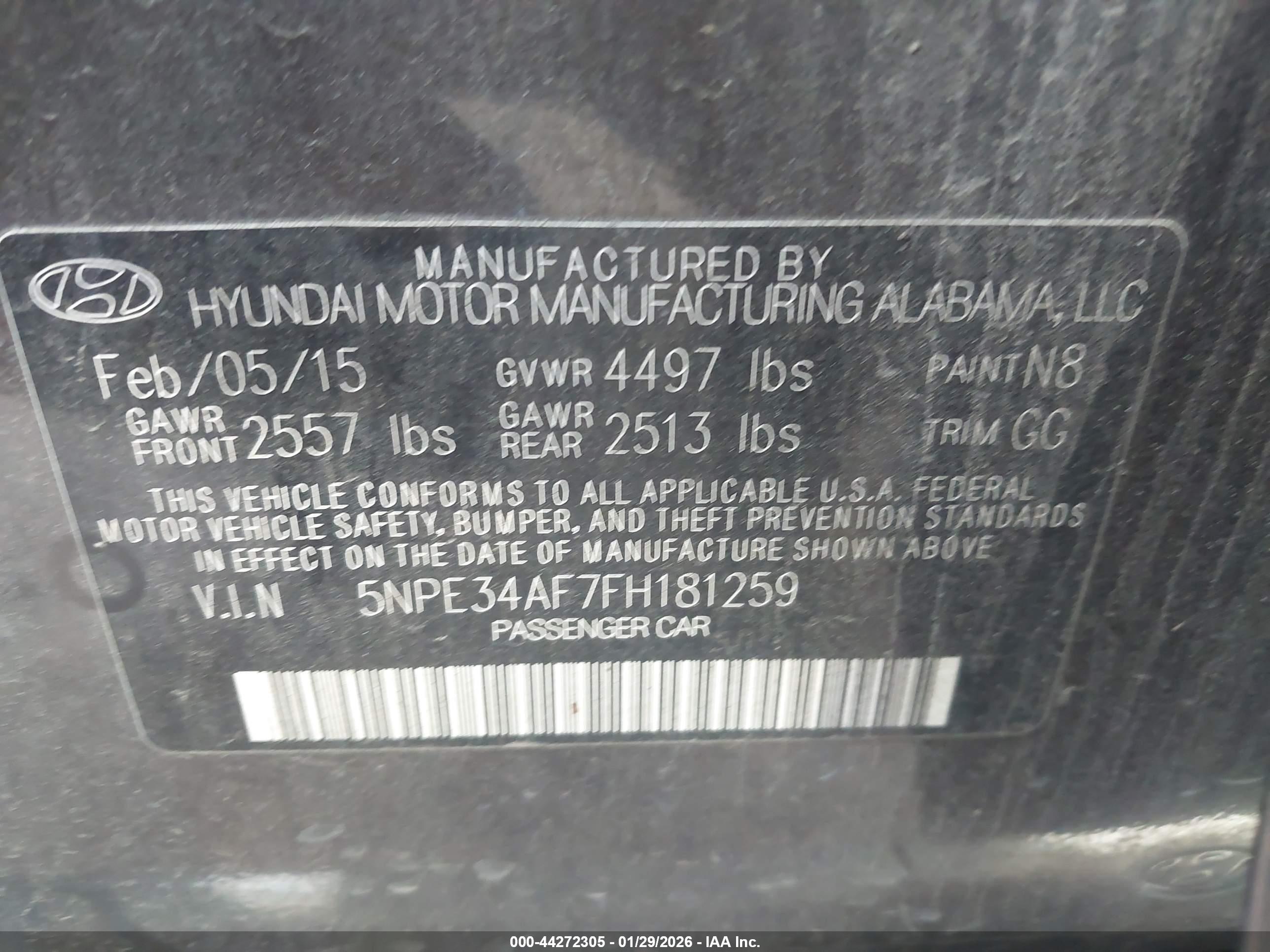 HYUNDAI SONATA image 9