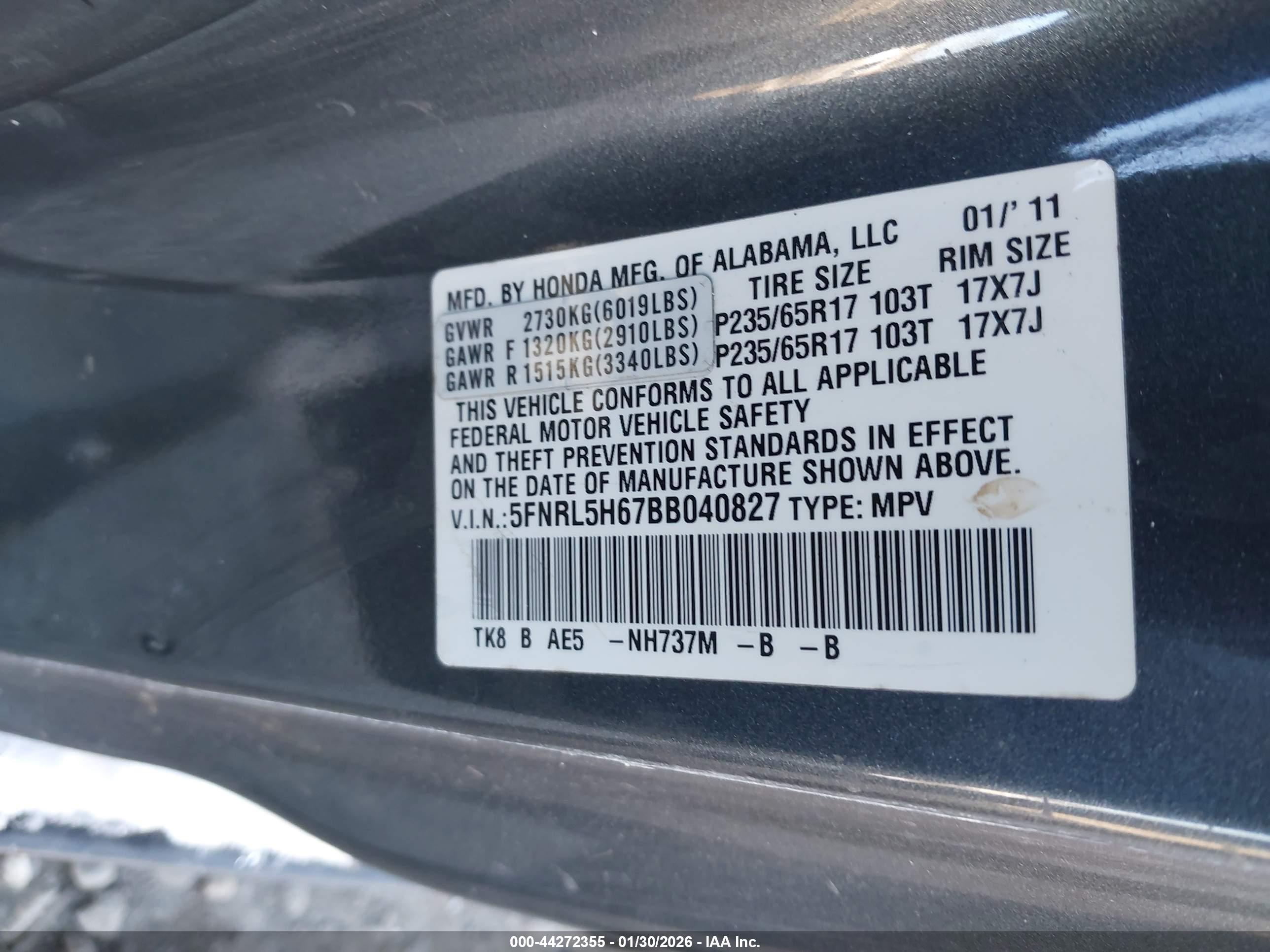 HONDA ODYSSEY image 9