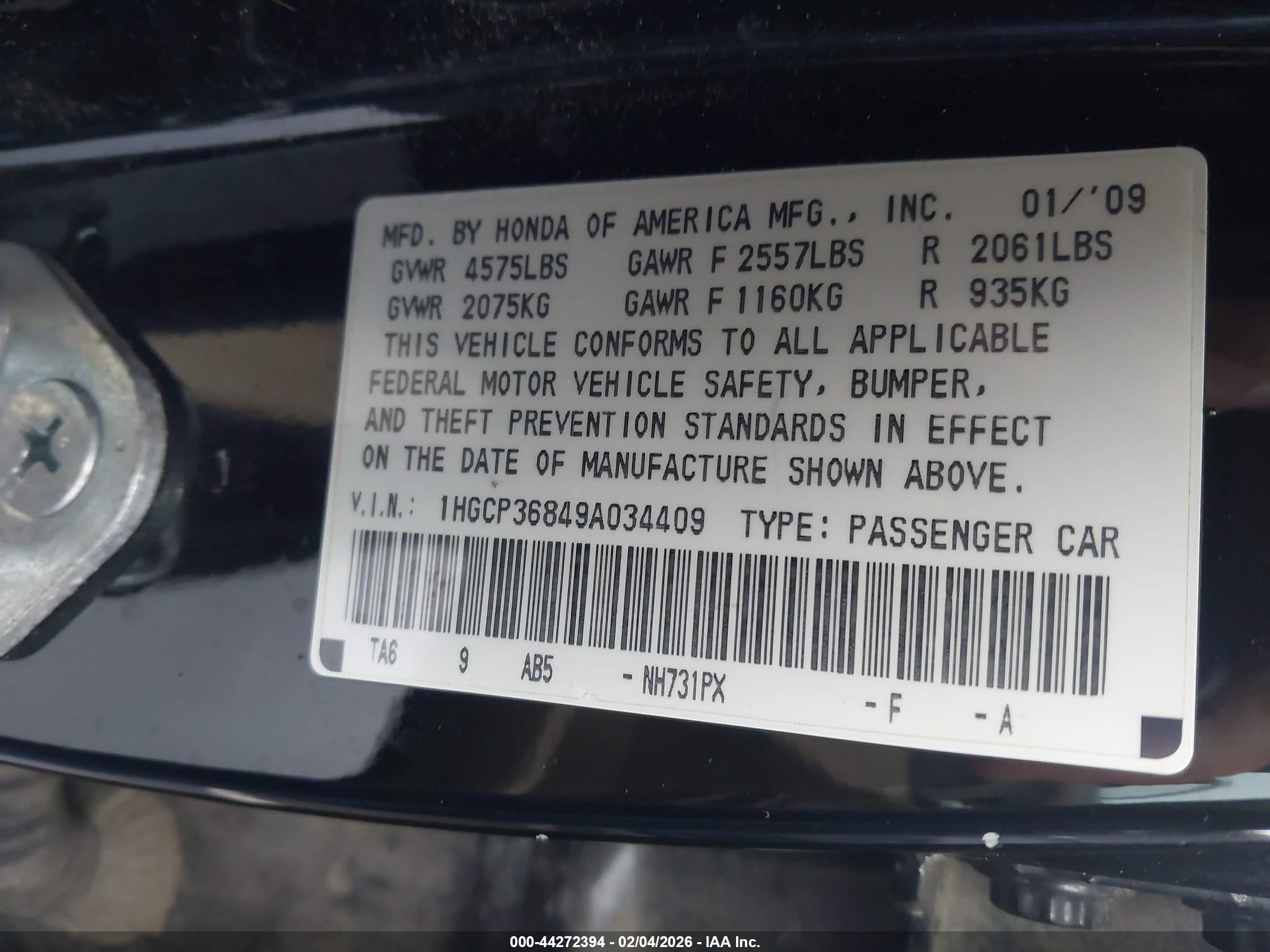HONDA ACCORD image 9