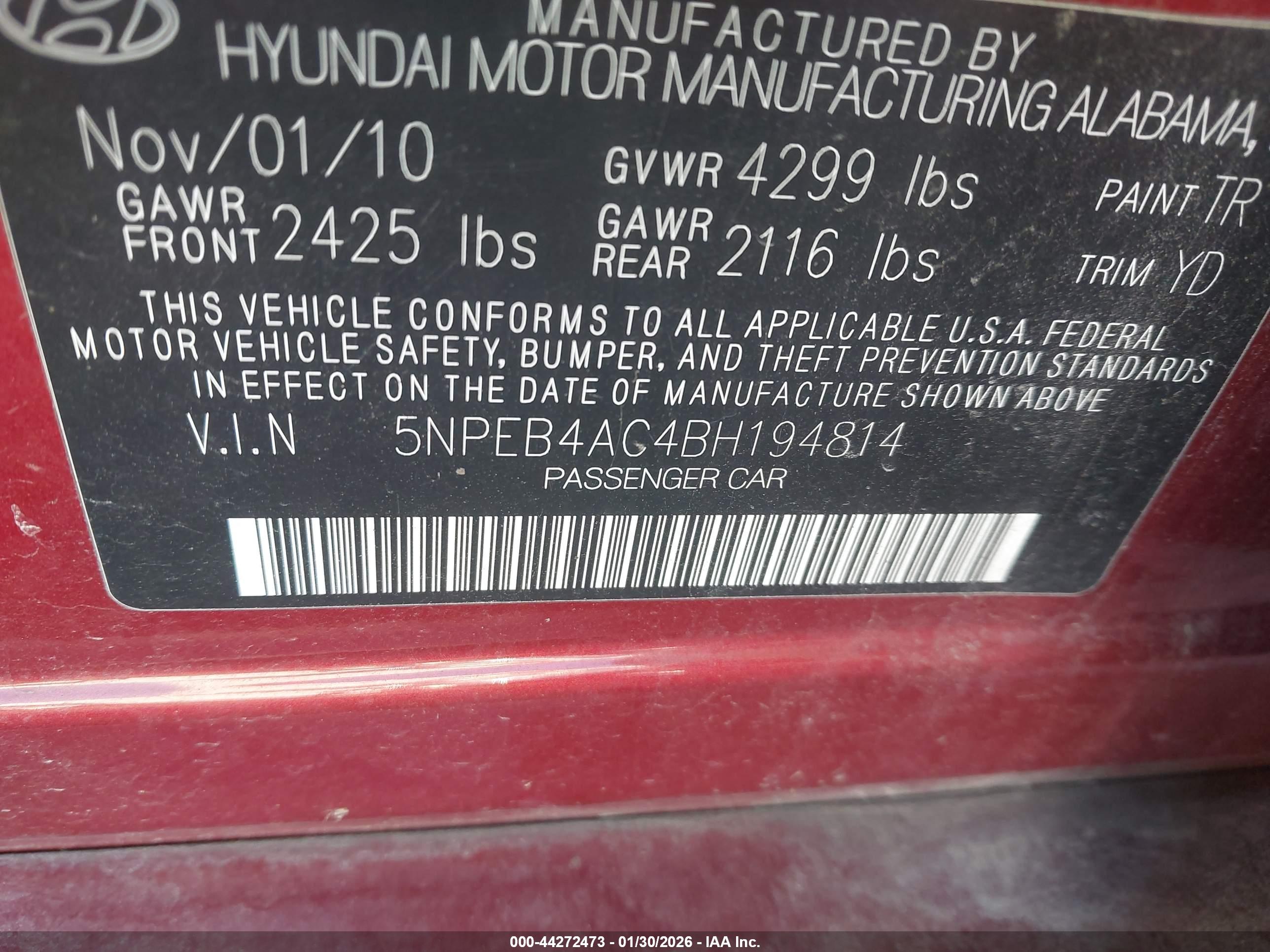 HYUNDAI SONATA image 9