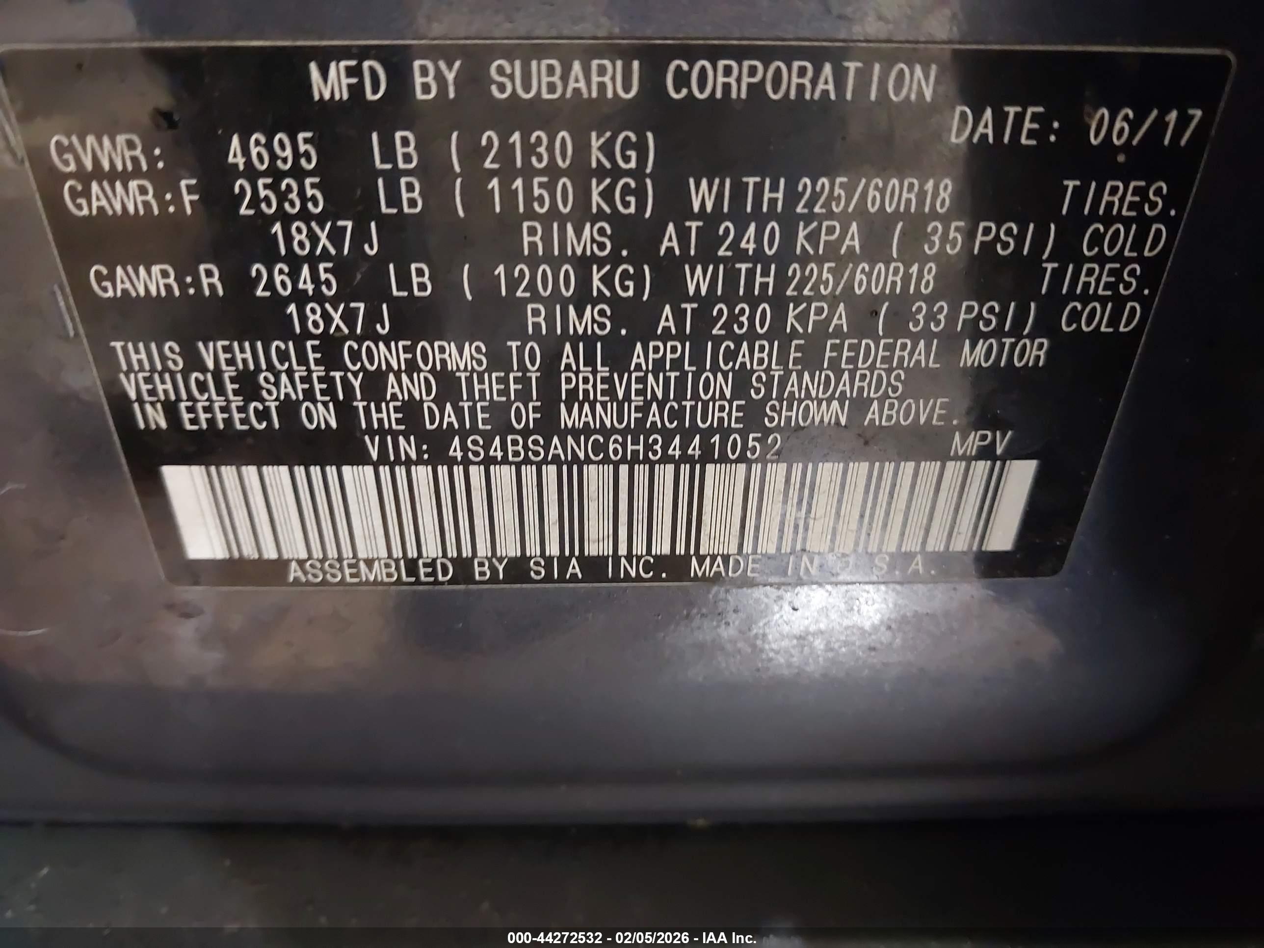 SUBARU OUTBACK image 9