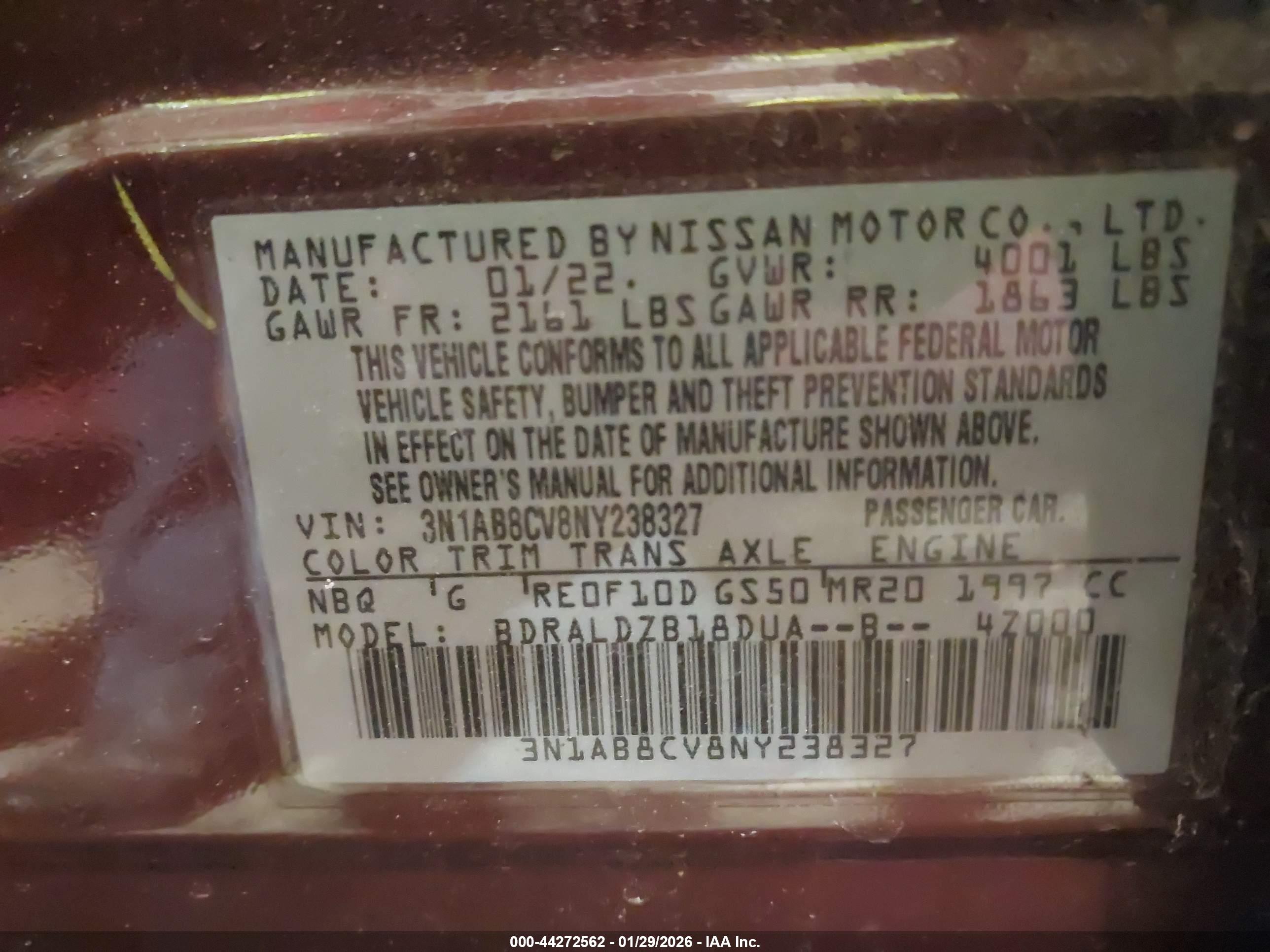 NISSAN SENTRA image 9