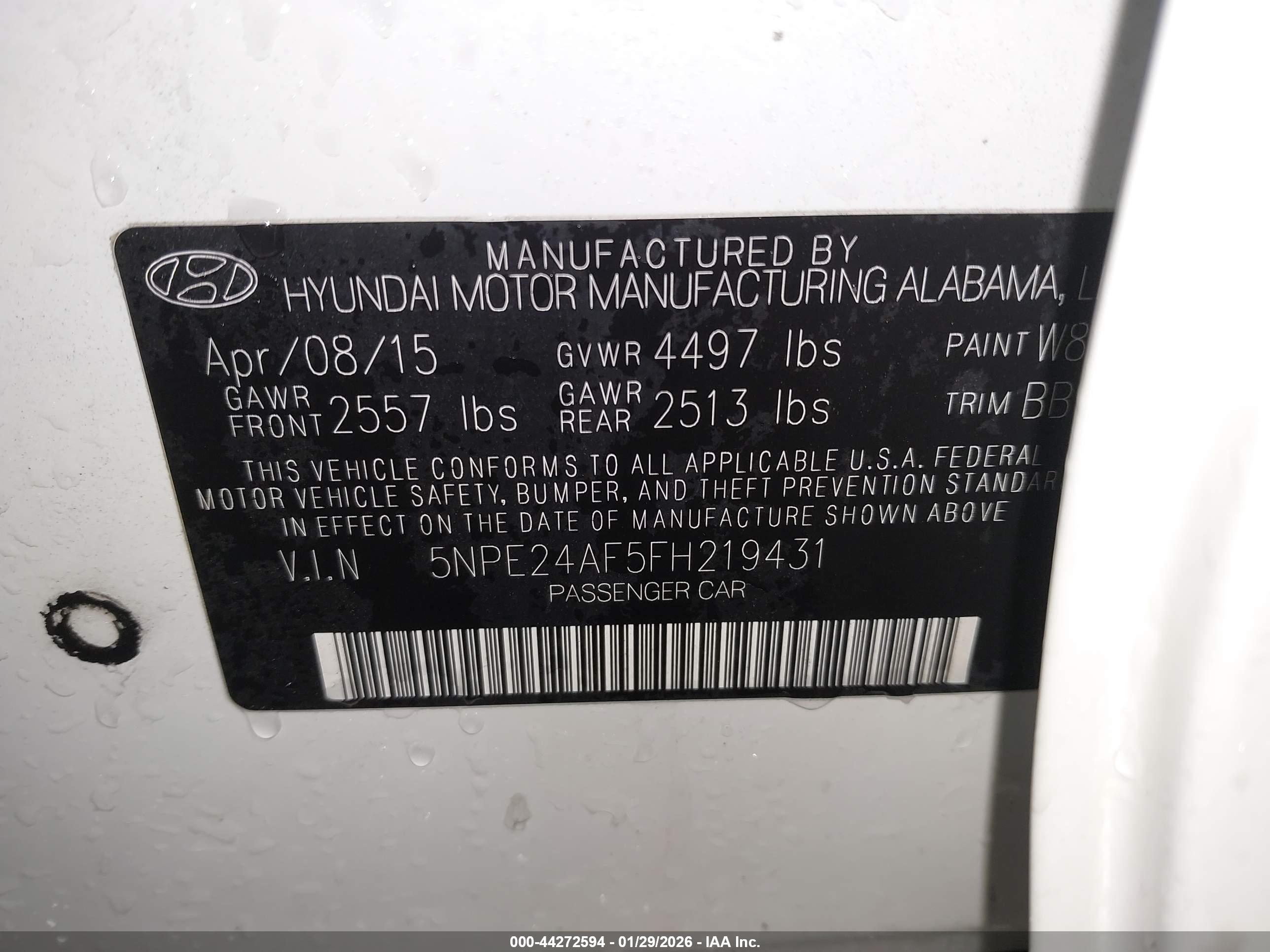 HYUNDAI SONATA image 9