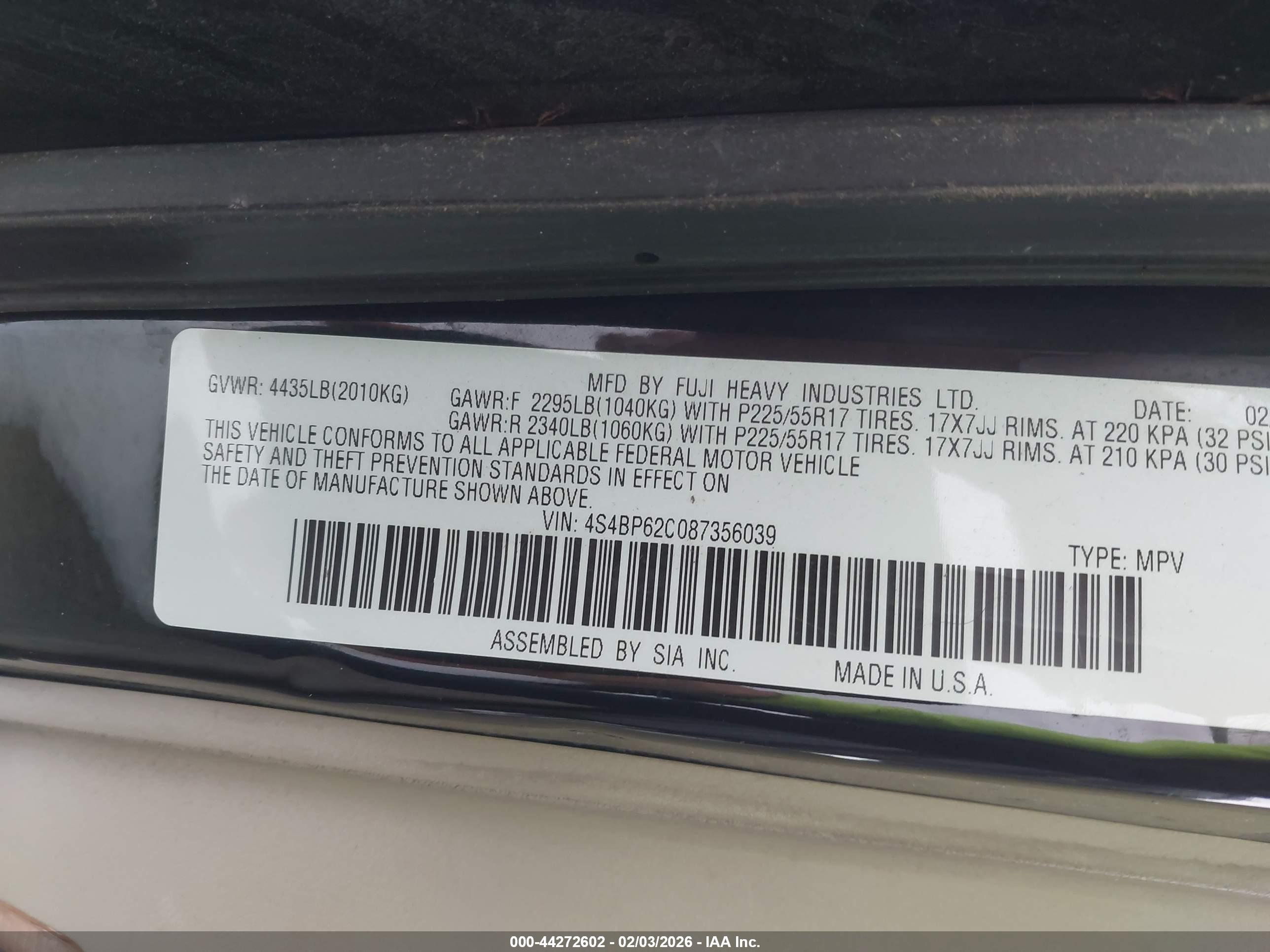 SUBARU OUTBACK image 9