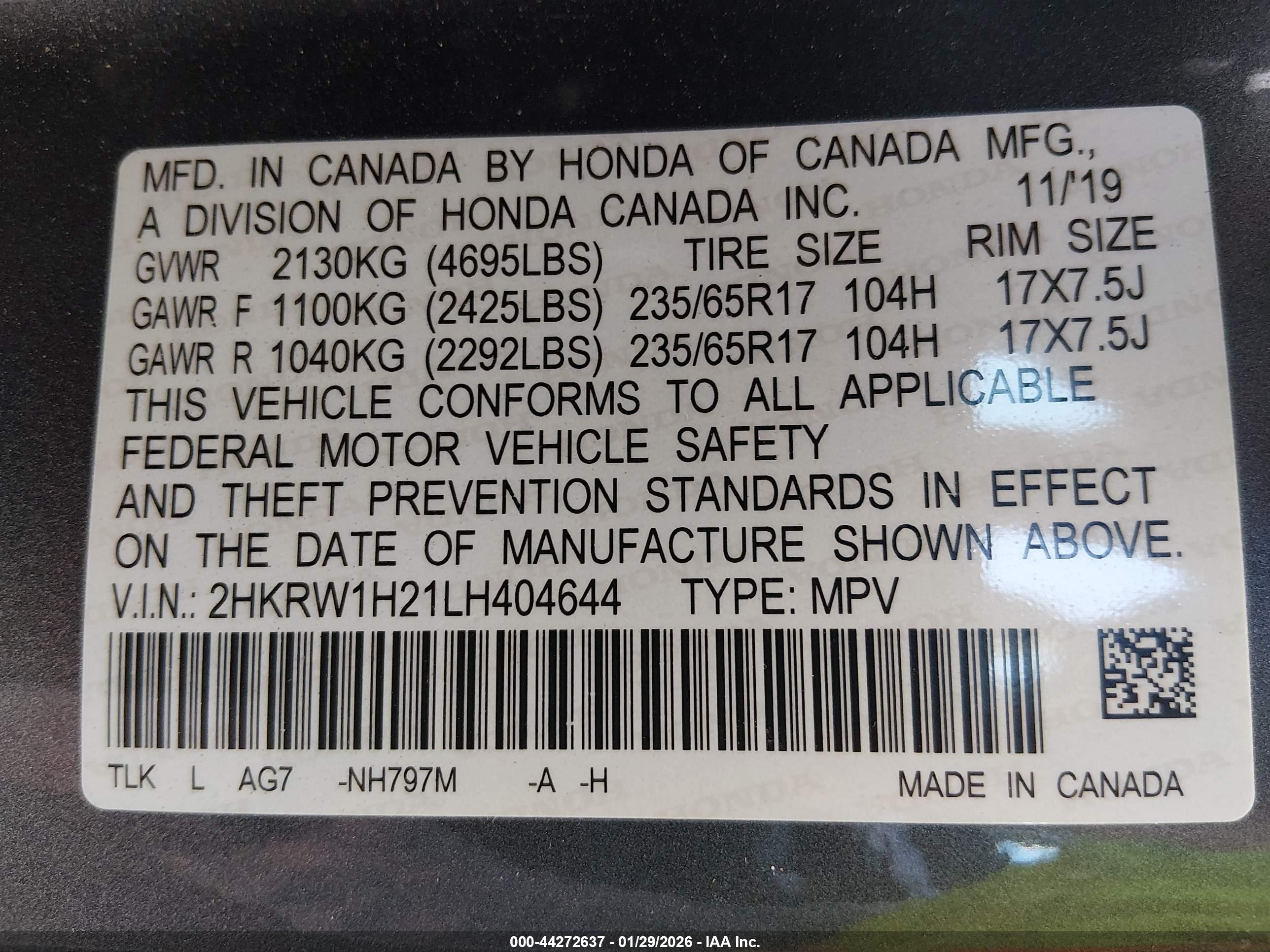 HONDA CR-V image 9
