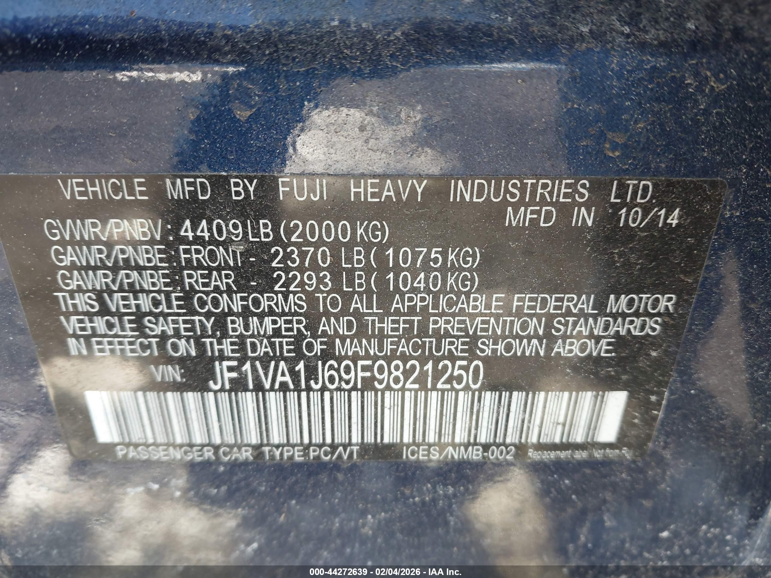 SUBARU WRX image 9