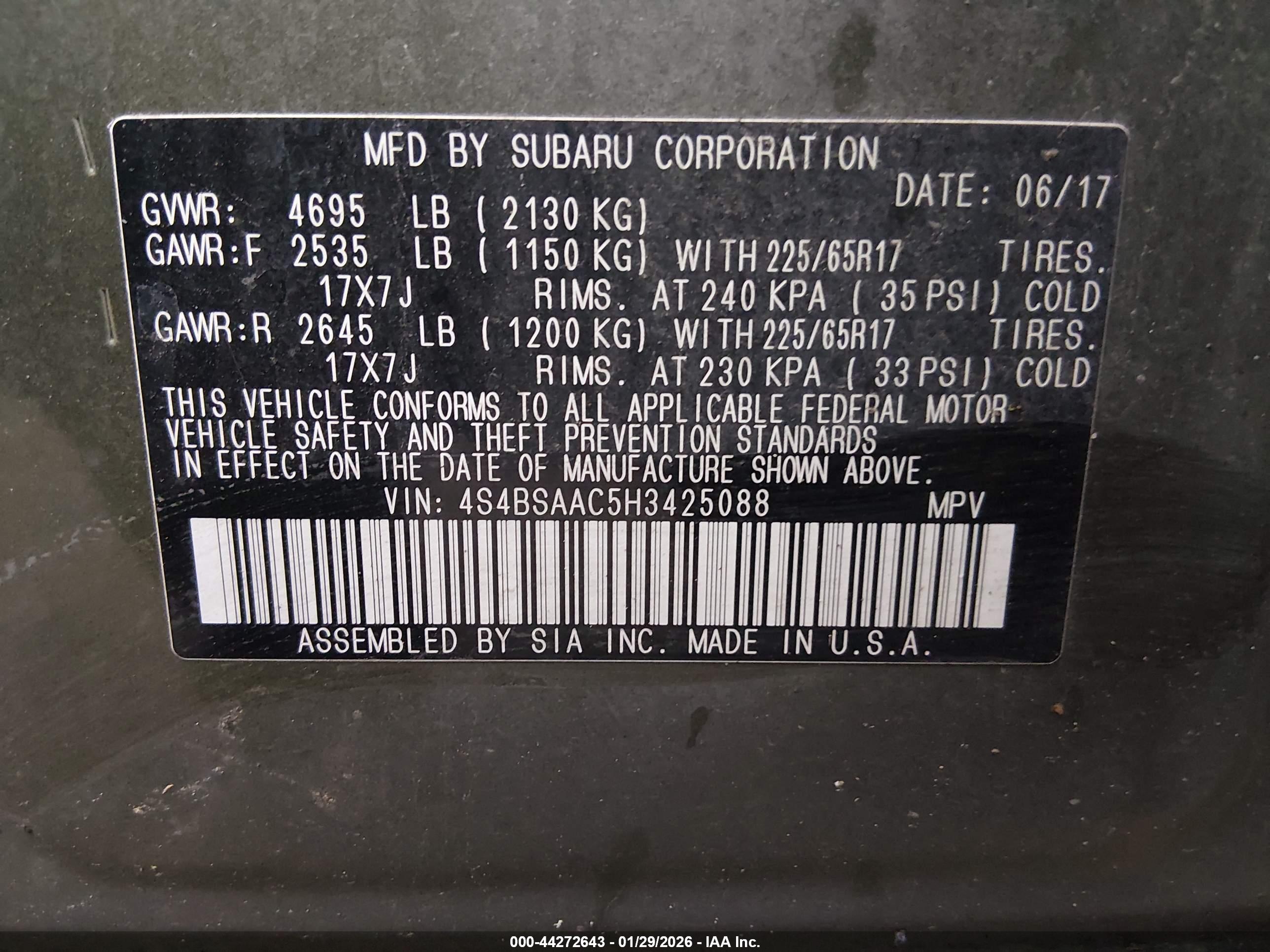 SUBARU OUTBACK image 9