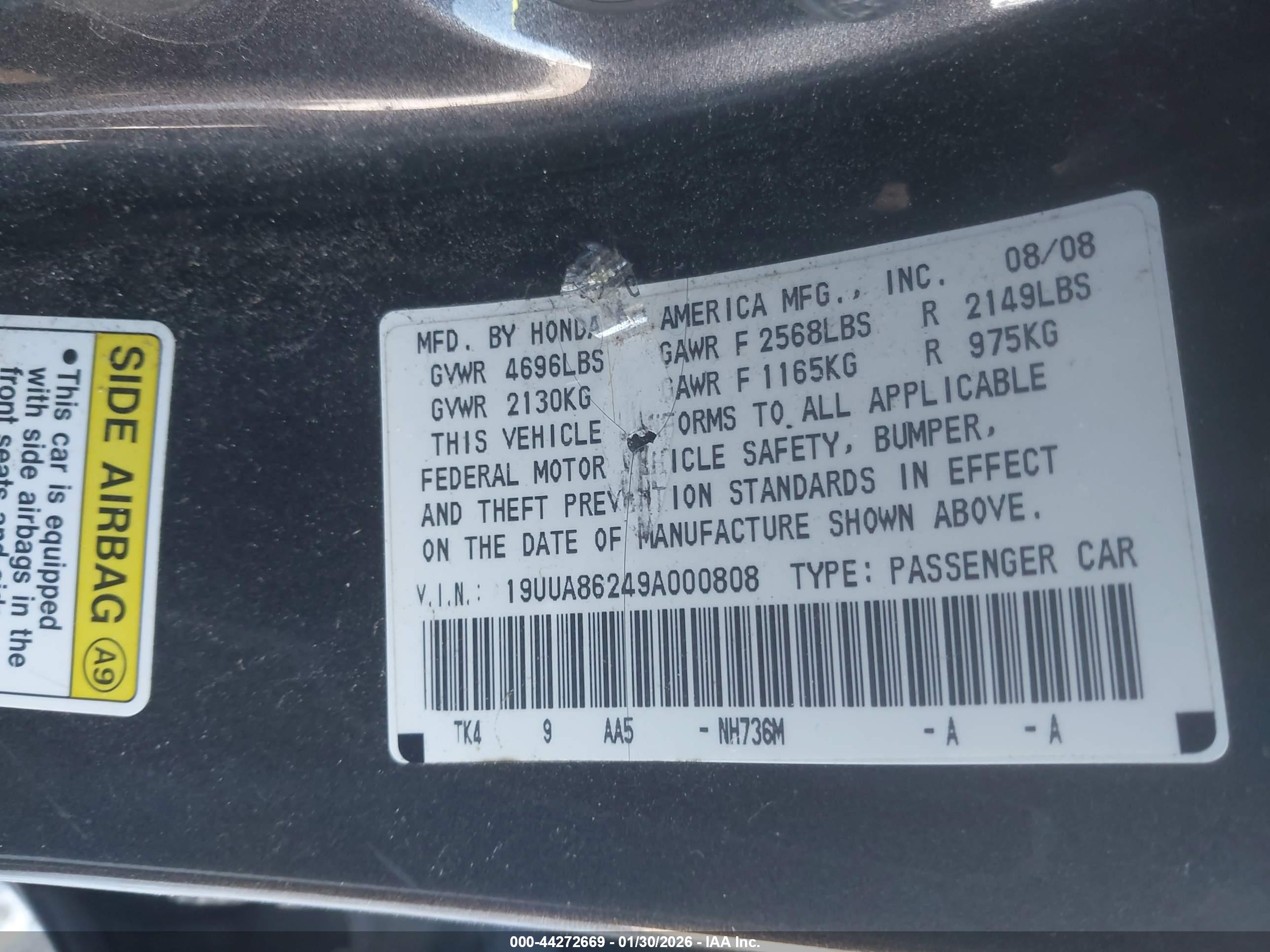 ACURA TL image 9
