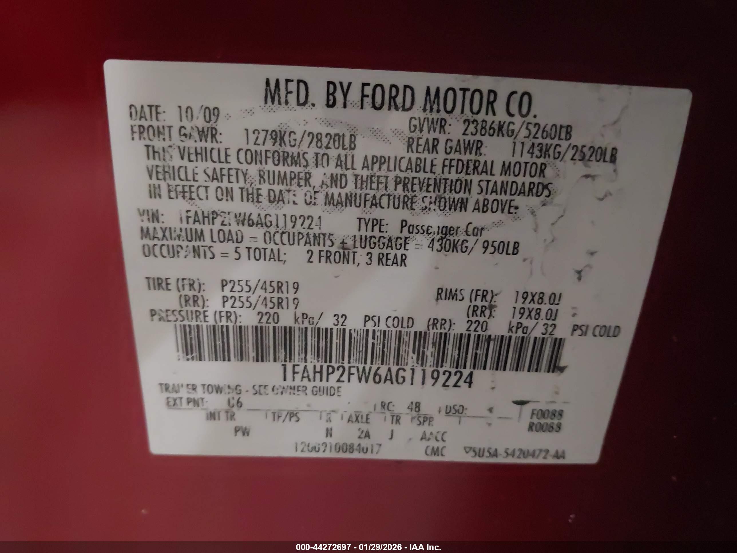 FORD TAURUS image 9