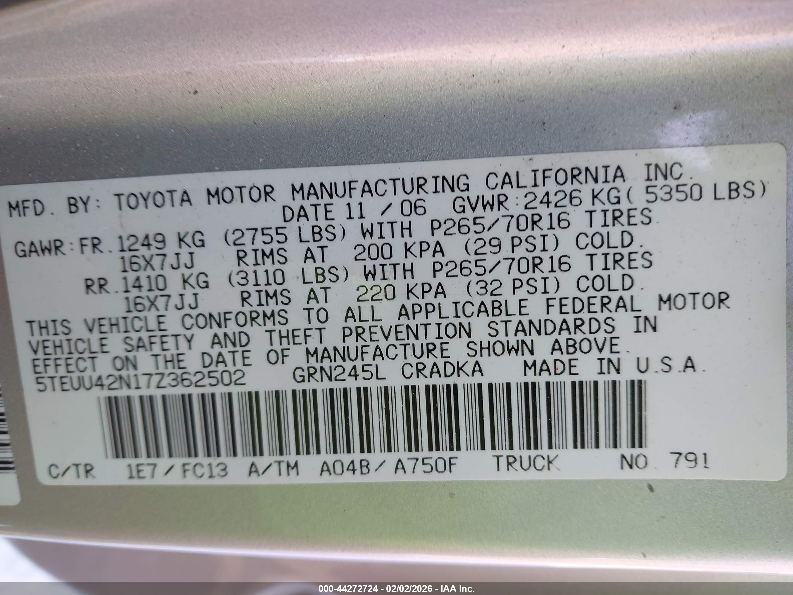 TOYOTA TACOMA image 9