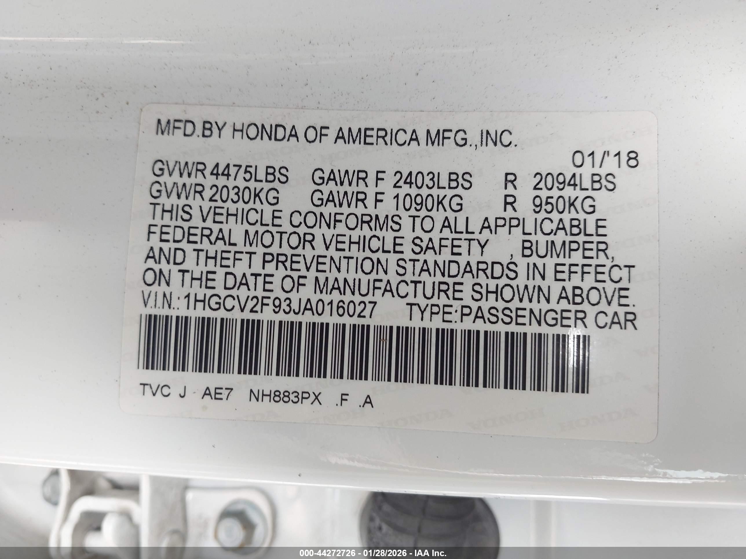 HONDA ACCORD image 9