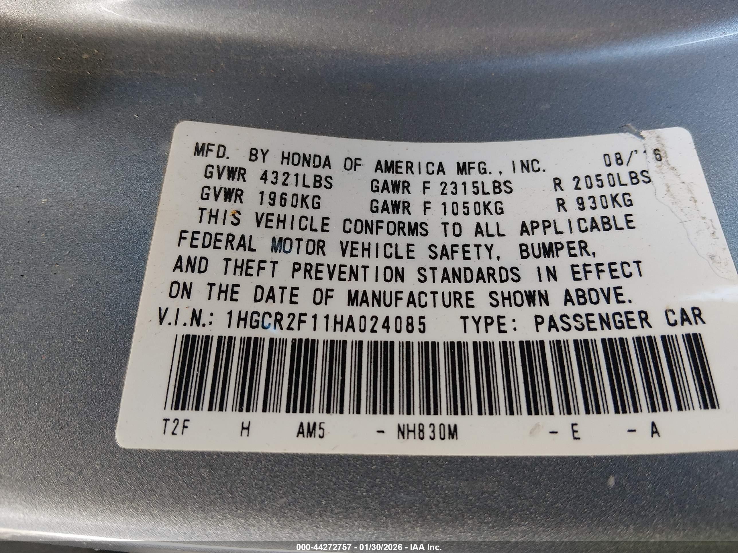 HONDA ACCORD image 9