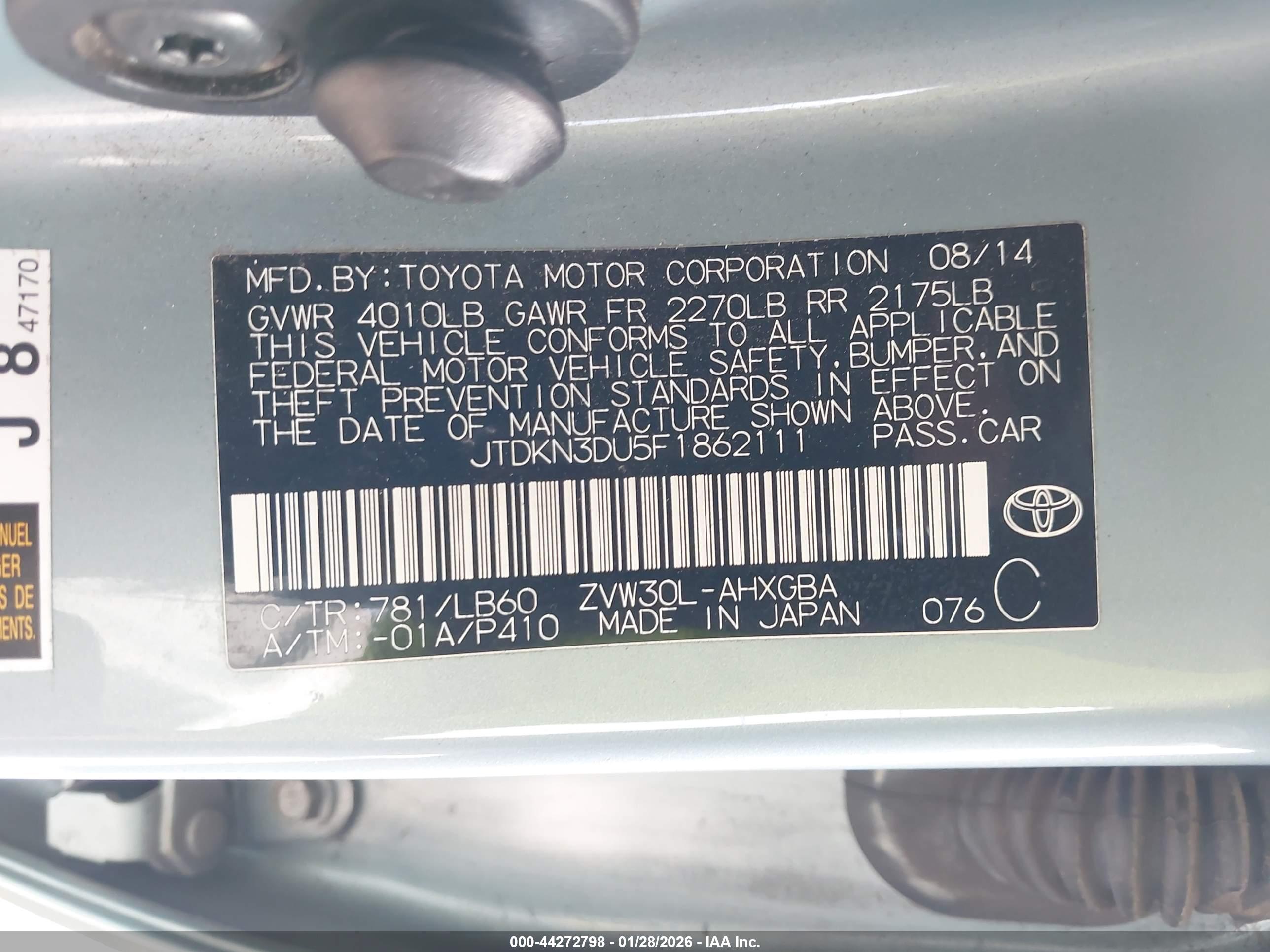 TOYOTA PRIUS image 9