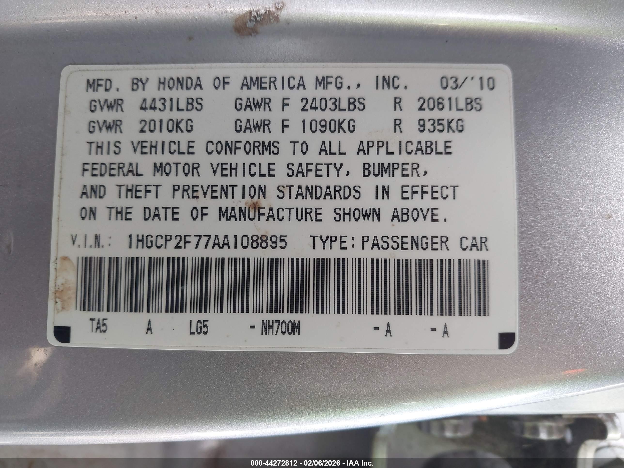 HONDA ACCORD image 9