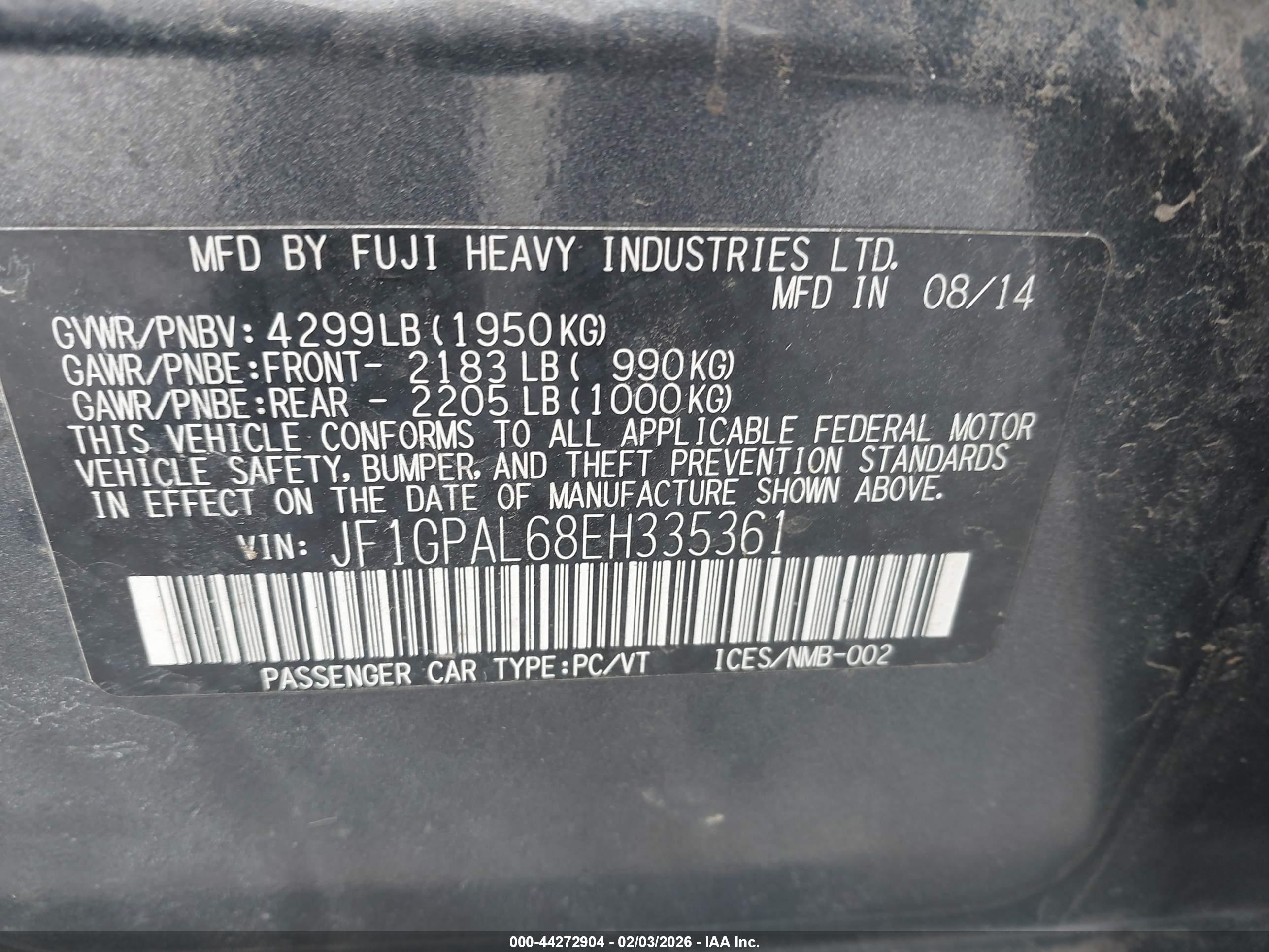 SUBARU IMPREZA image 9