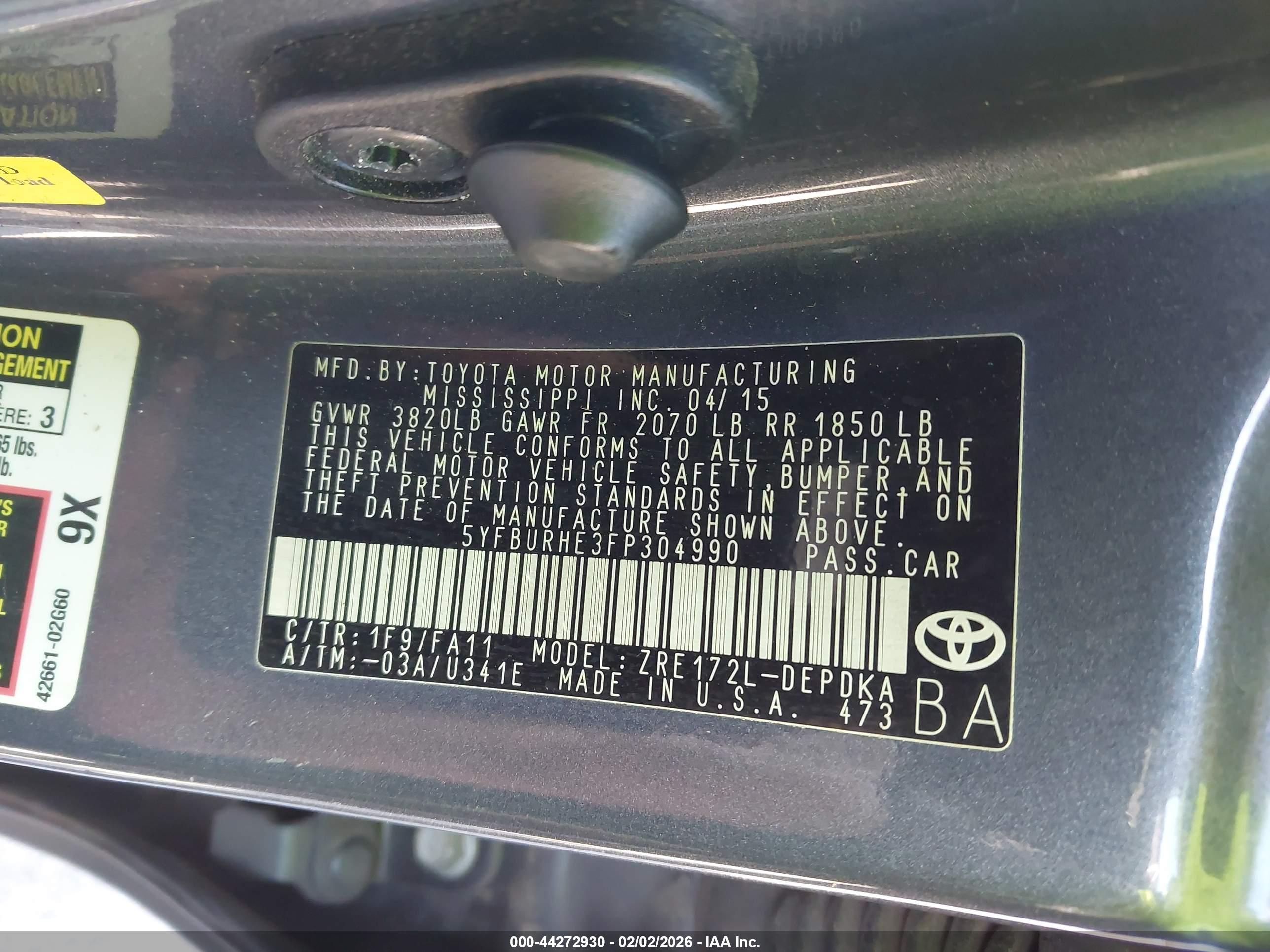 TOYOTA COROLLA image 9
