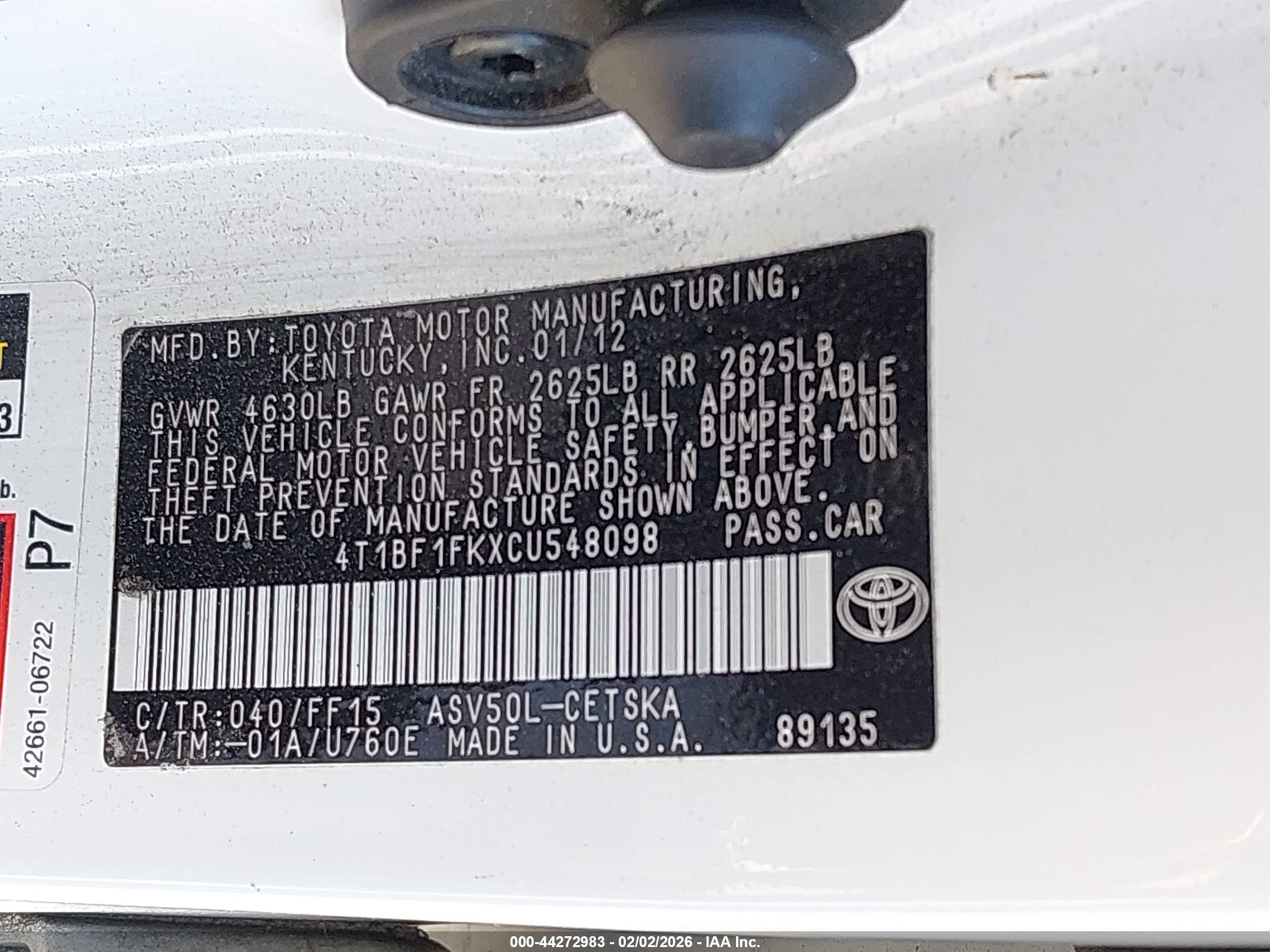 TOYOTA CAMRY image 9