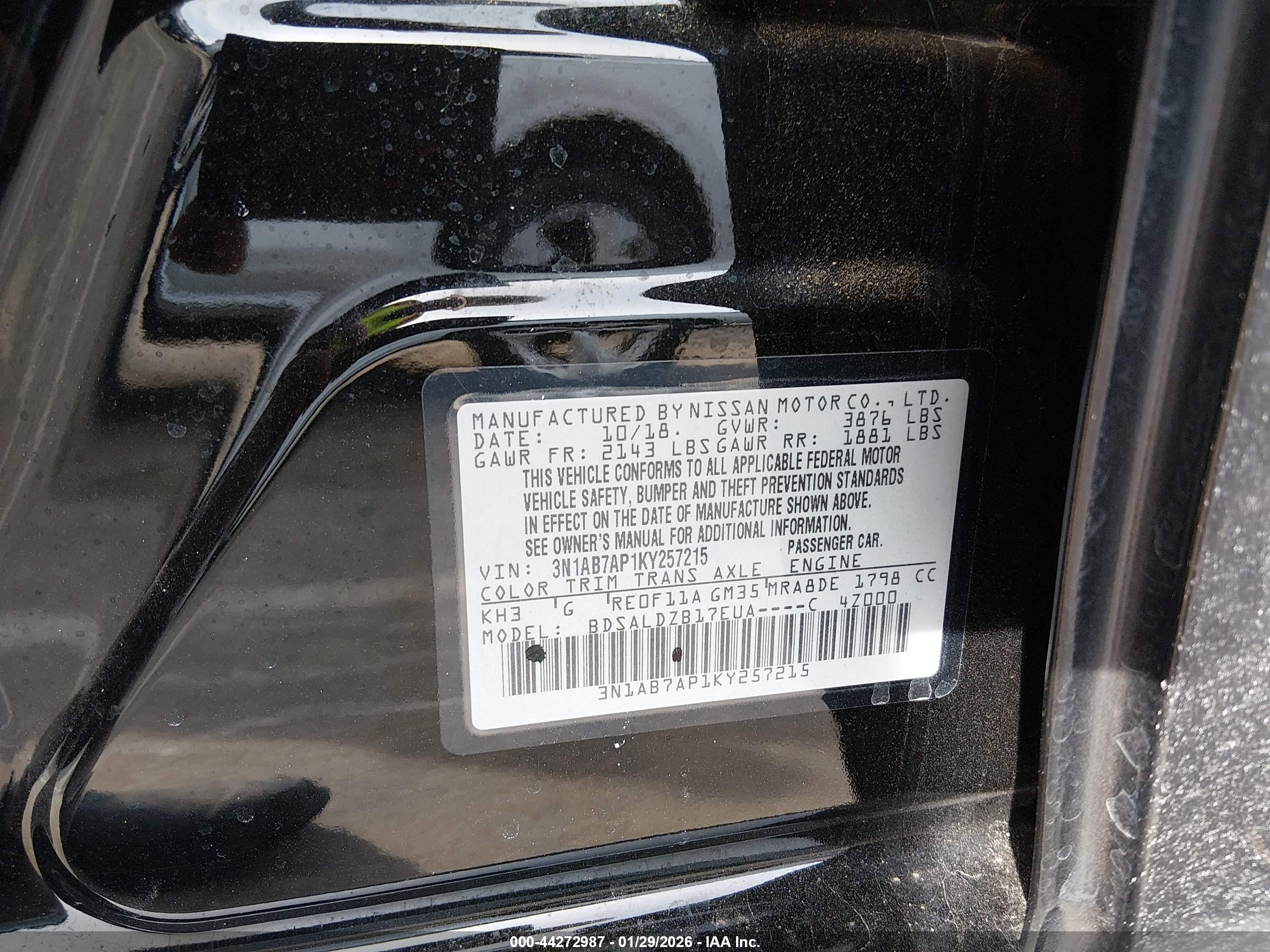 NISSAN SENTRA image 9