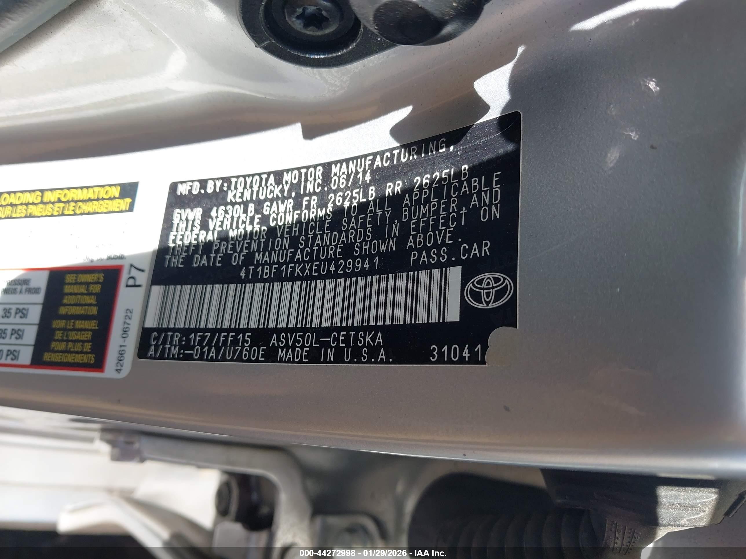 TOYOTA CAMRY image 9