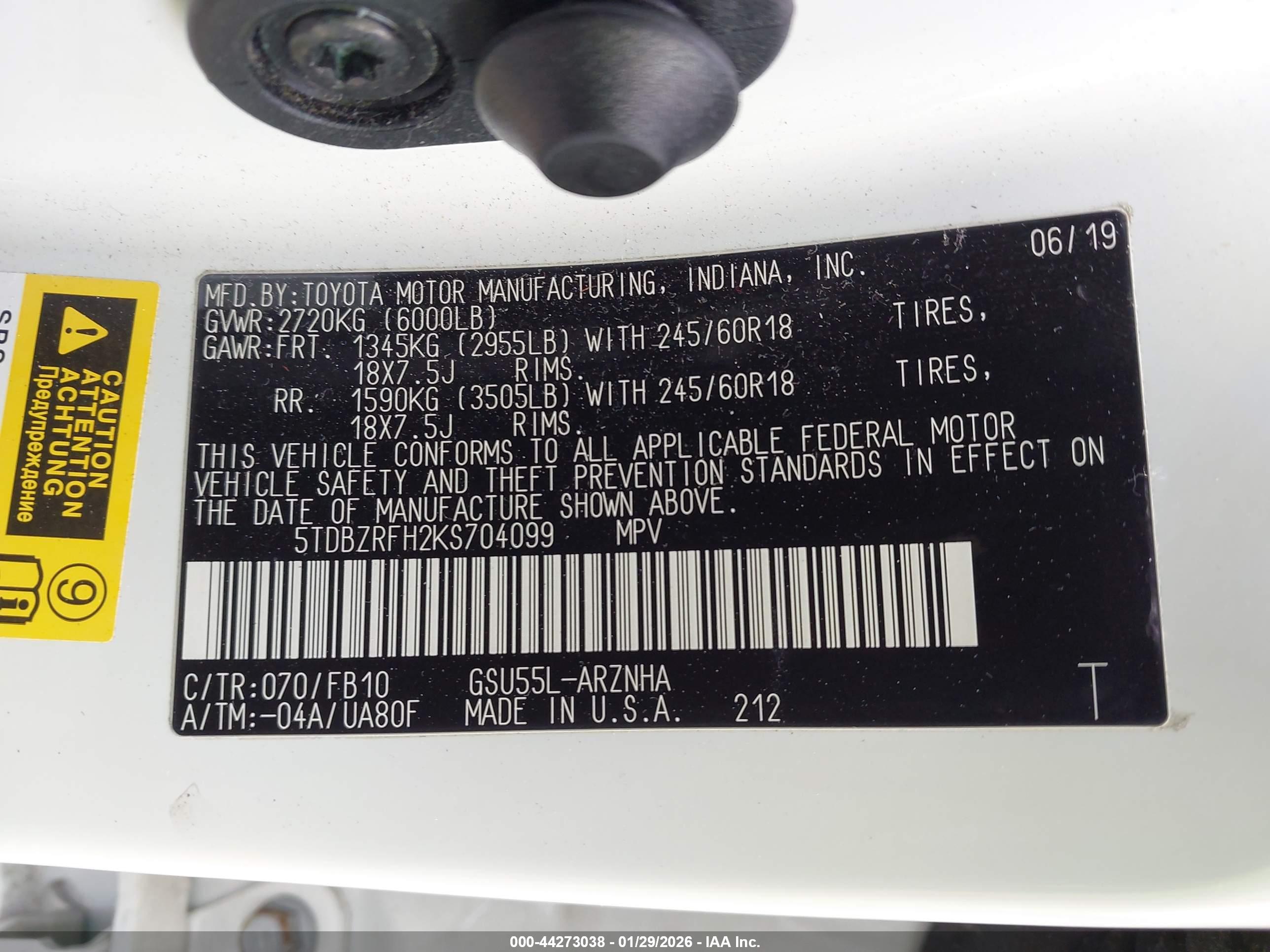 TOYOTA HIGHLANDER image 9