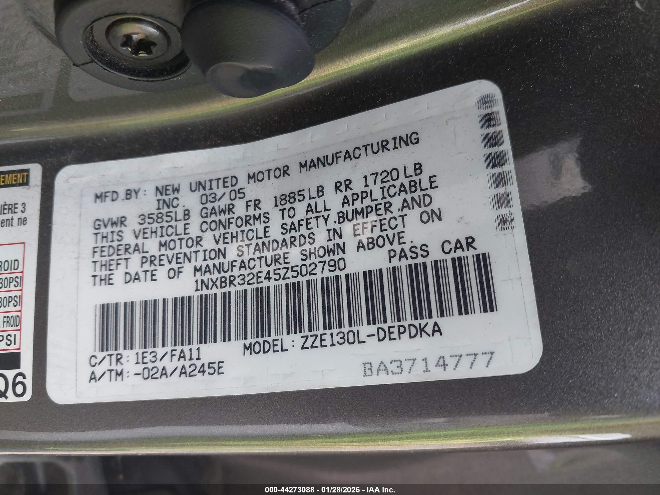 TOYOTA COROLLA image 9