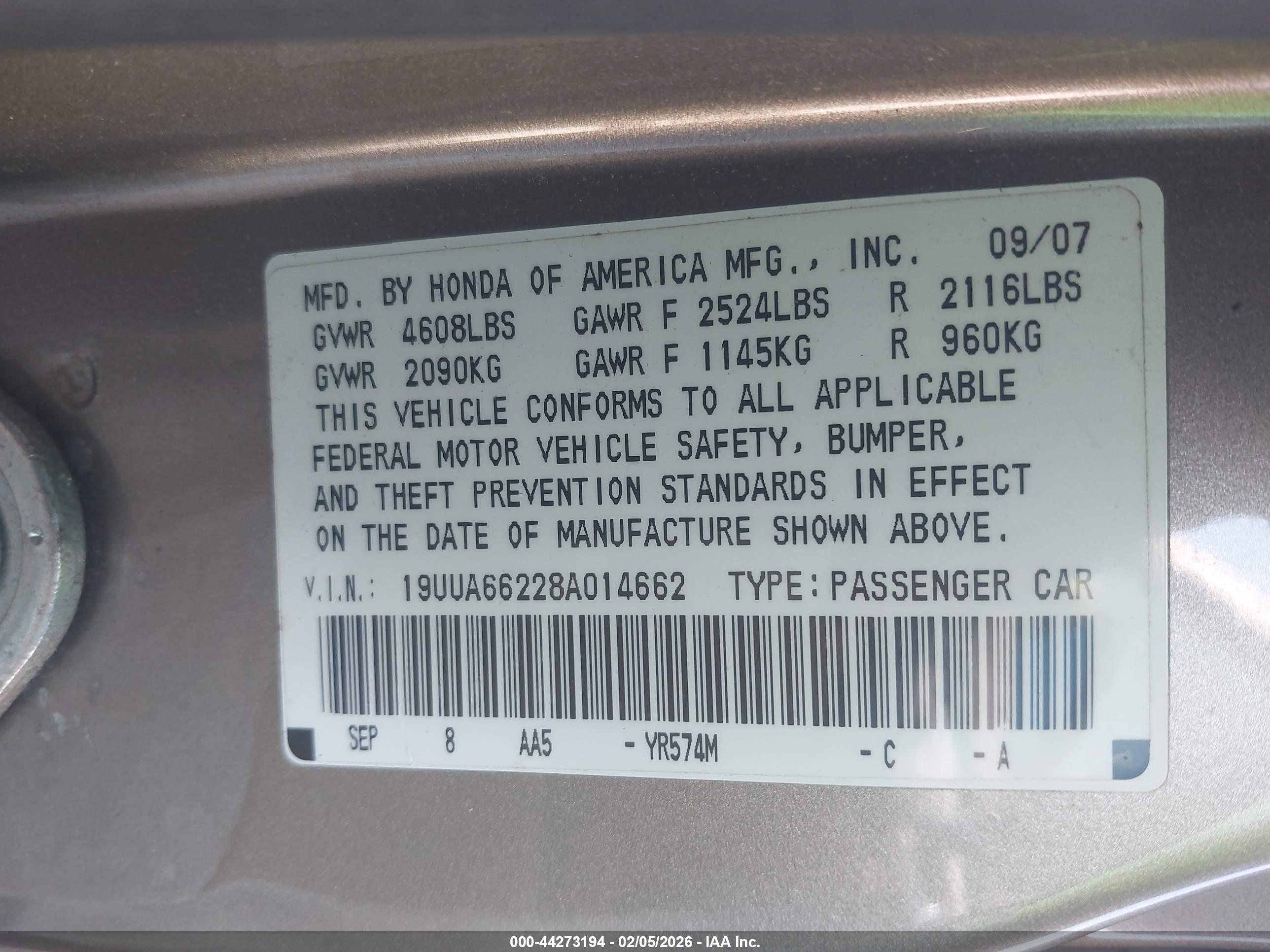 ACURA TL image 9